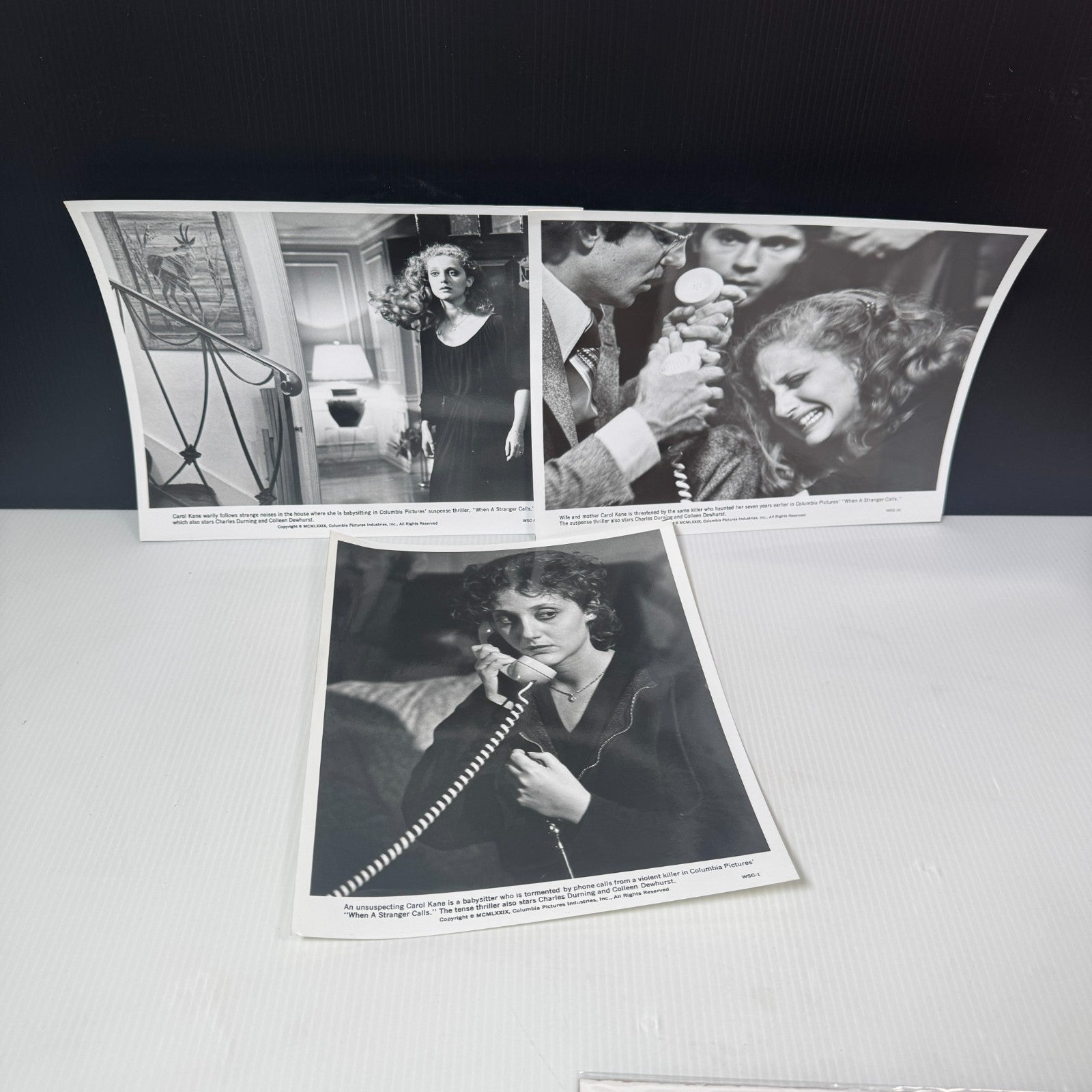 Lot of 3 When a Stranger Calls 1979 8x10 Movie Stills Carol Kane Horror