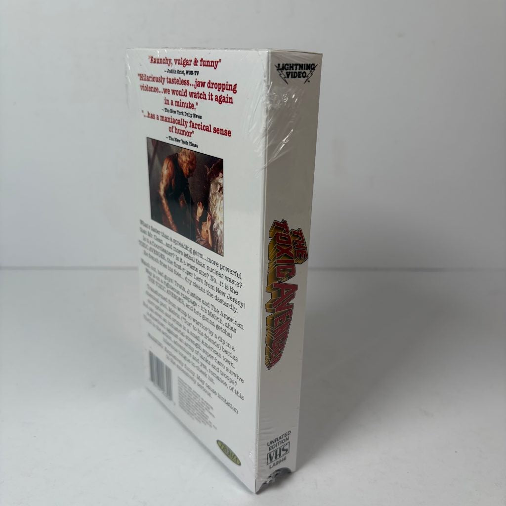 The Toxic Avenger VHS Troma Lightning Video 2026 VSD Exclusive Unrated Edition
