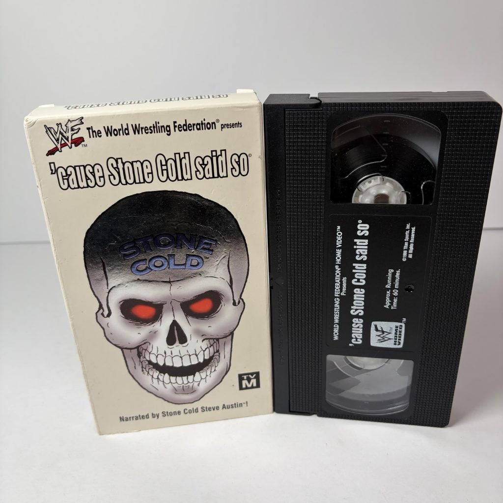 WWF Cause Stone Cold Said So VHS Steve Austin Wrestling 1998 Coliseum Video