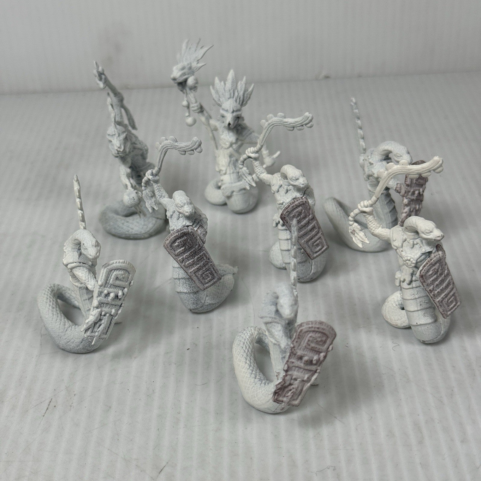 Shadows of Brimstone Lizard Men And Priest Enemies Primed & Assembled
