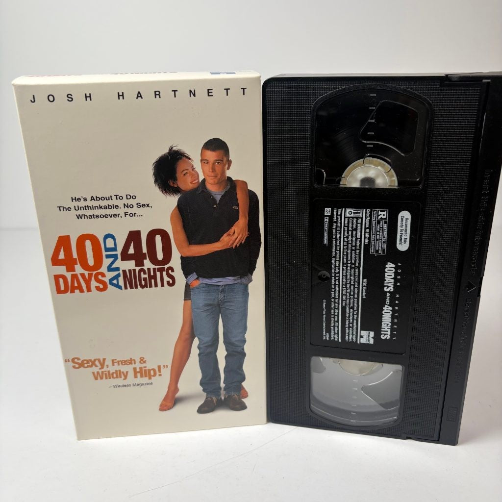 40 Days and 40 Nights VHS Josh Hartnett 2002 Romantic Comedy Miramax R Rated