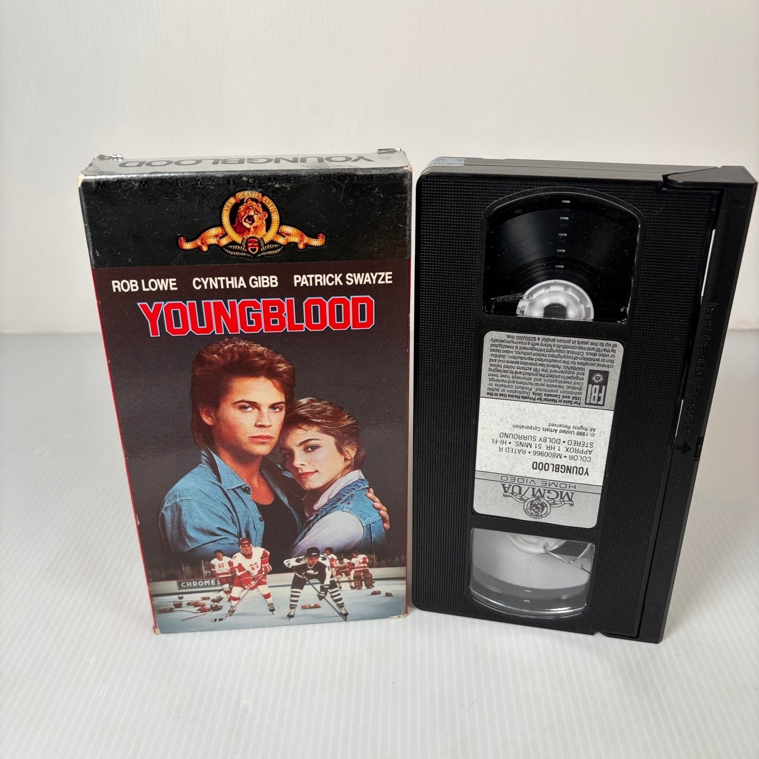 Youngblood VHS 1986 Sports Drama Rob Lowe Patrick Swayze MGM/UA