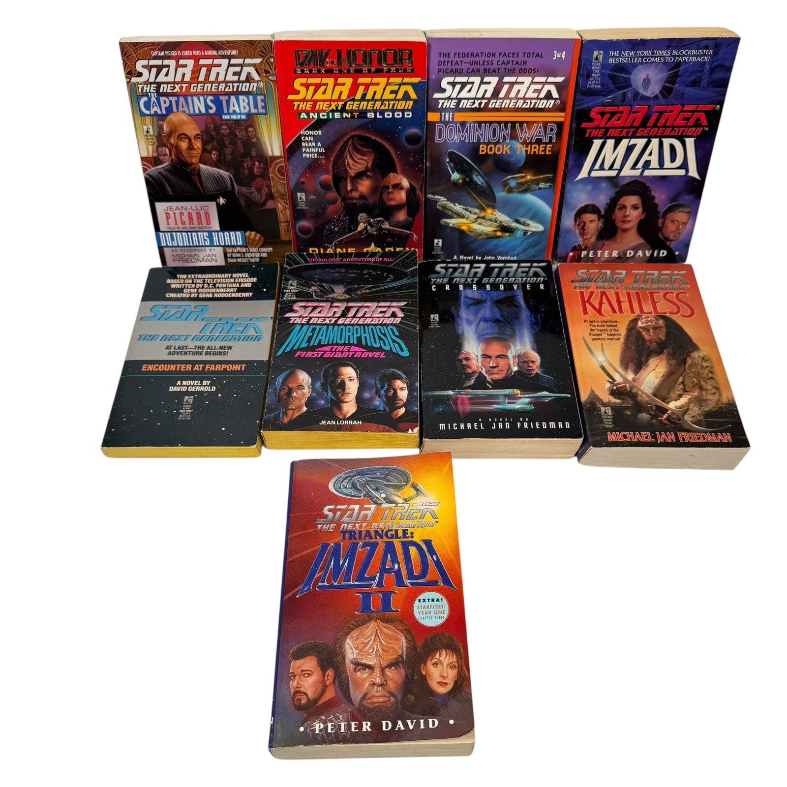 Star Trek The Next Generation Lot Of 33 Paperback Books