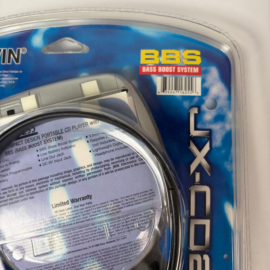 jWIN JX-CD255 Portable CD Player X-BBS Bass Boost System Personal Walkman NEW