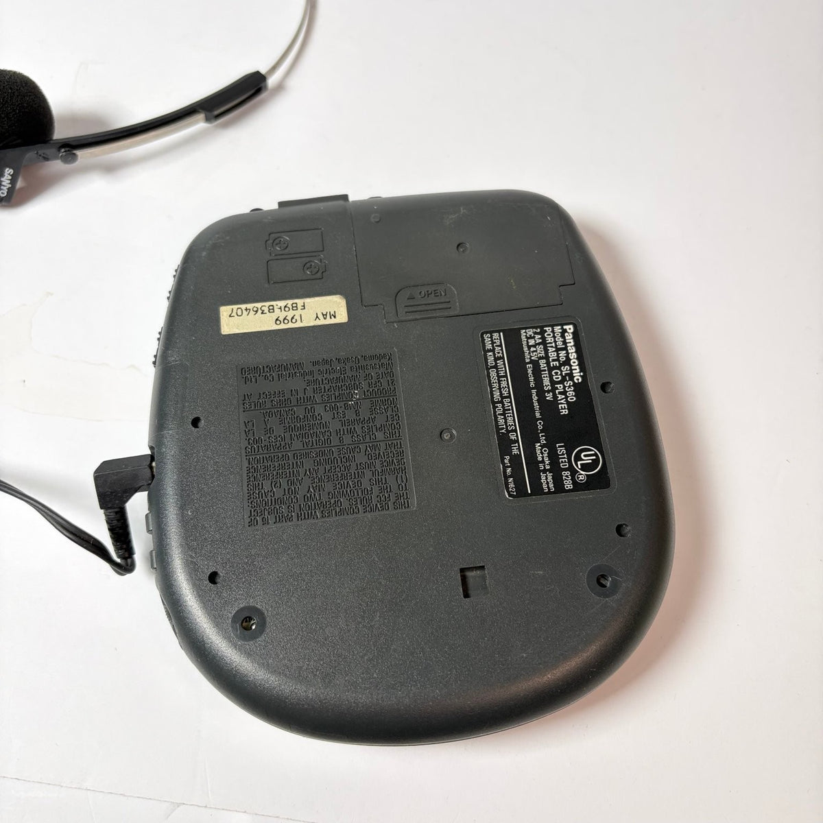 Panasonic SL-S360 Portable CD Player 40 Sec Anti-Shock Memory II S-XBS w/ Sanyo