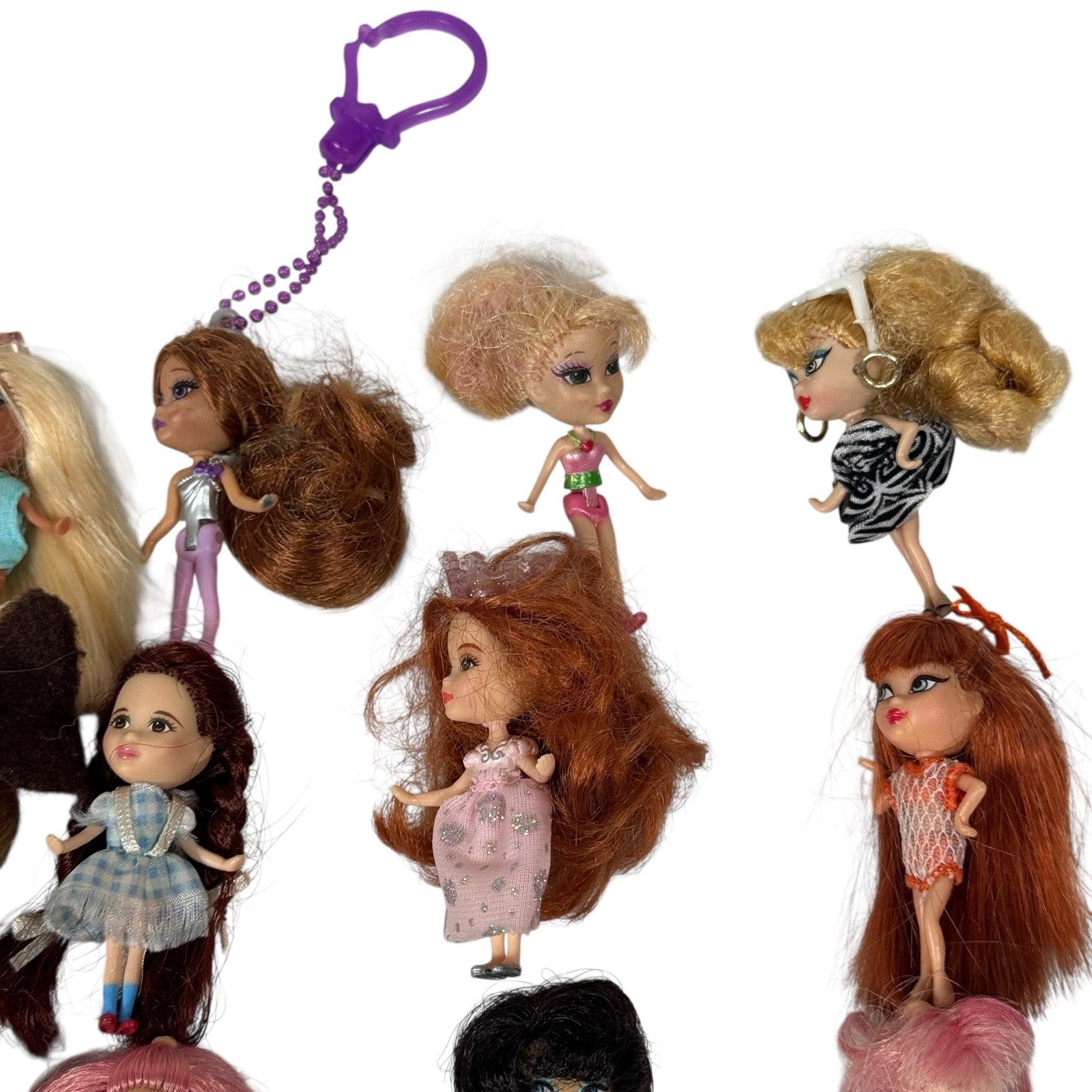 Lot Of 26 Rare Barbie Mini B Dolls Wizard Of Oz, 1950s Celebration, 90s & More