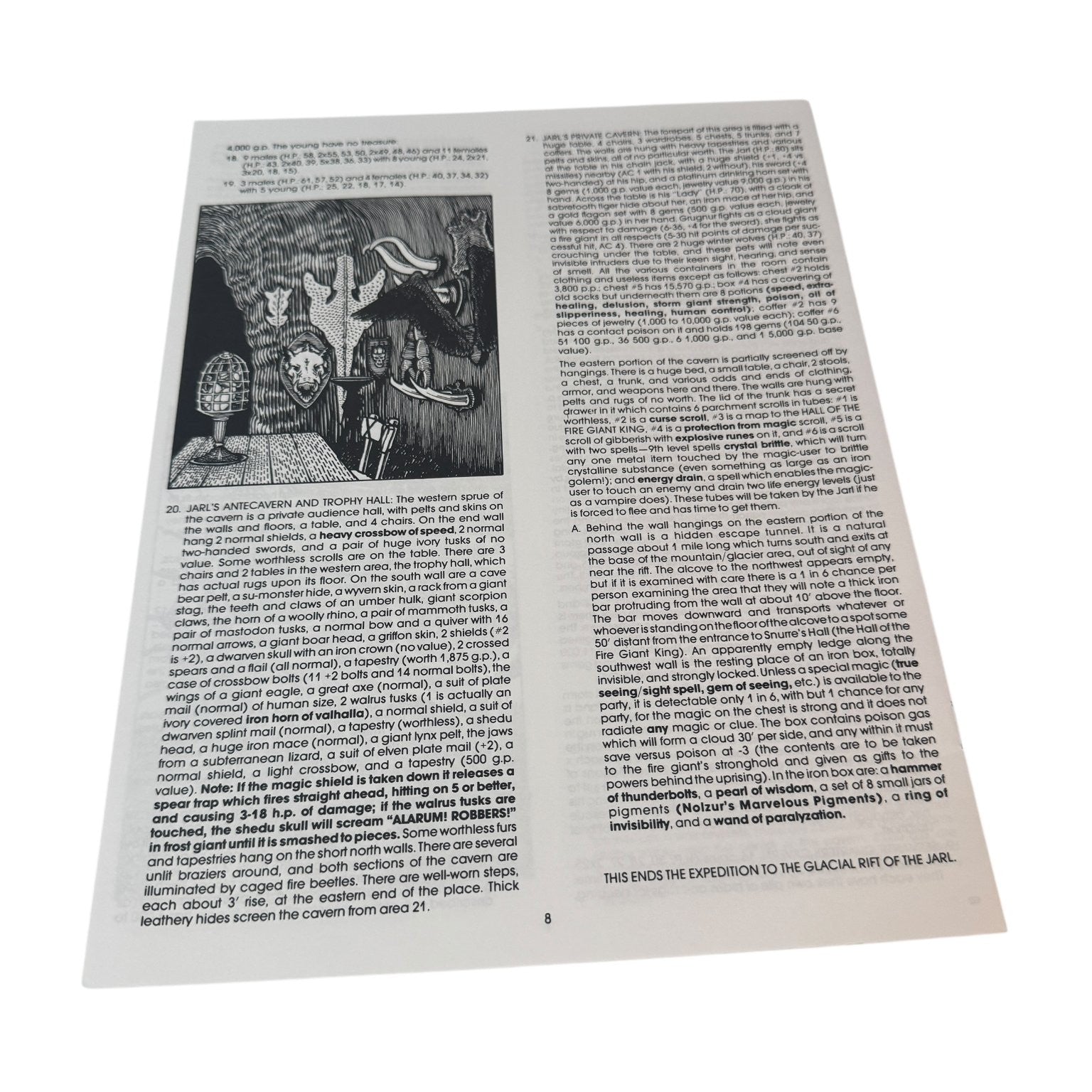 Dungeons & Dragons G2 The Glacial Rift of the Frost Giant Jarl 1978 AD&D