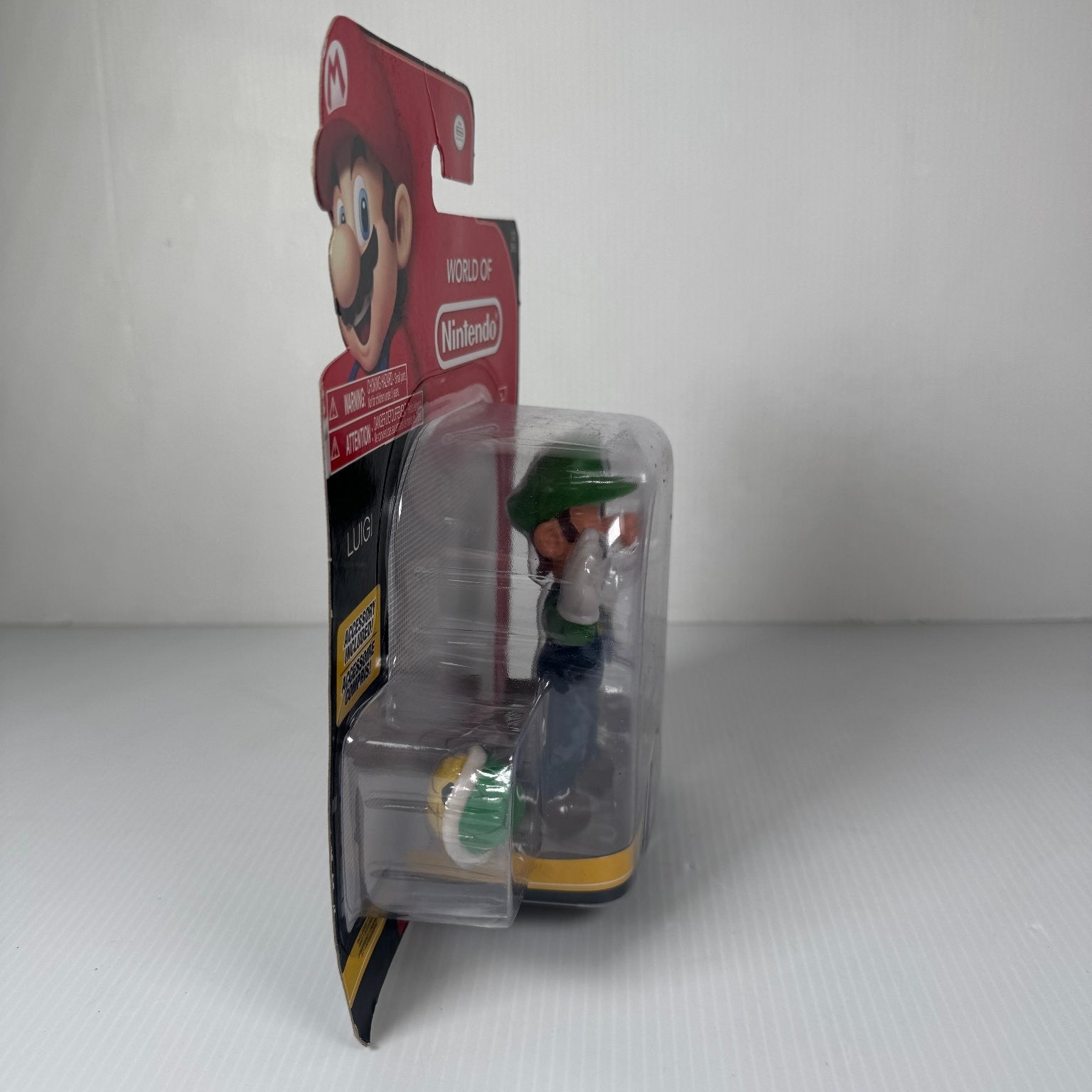 Luigi World of Nintendo 4.5 Inch Figure Green Shell Jakks Pacific