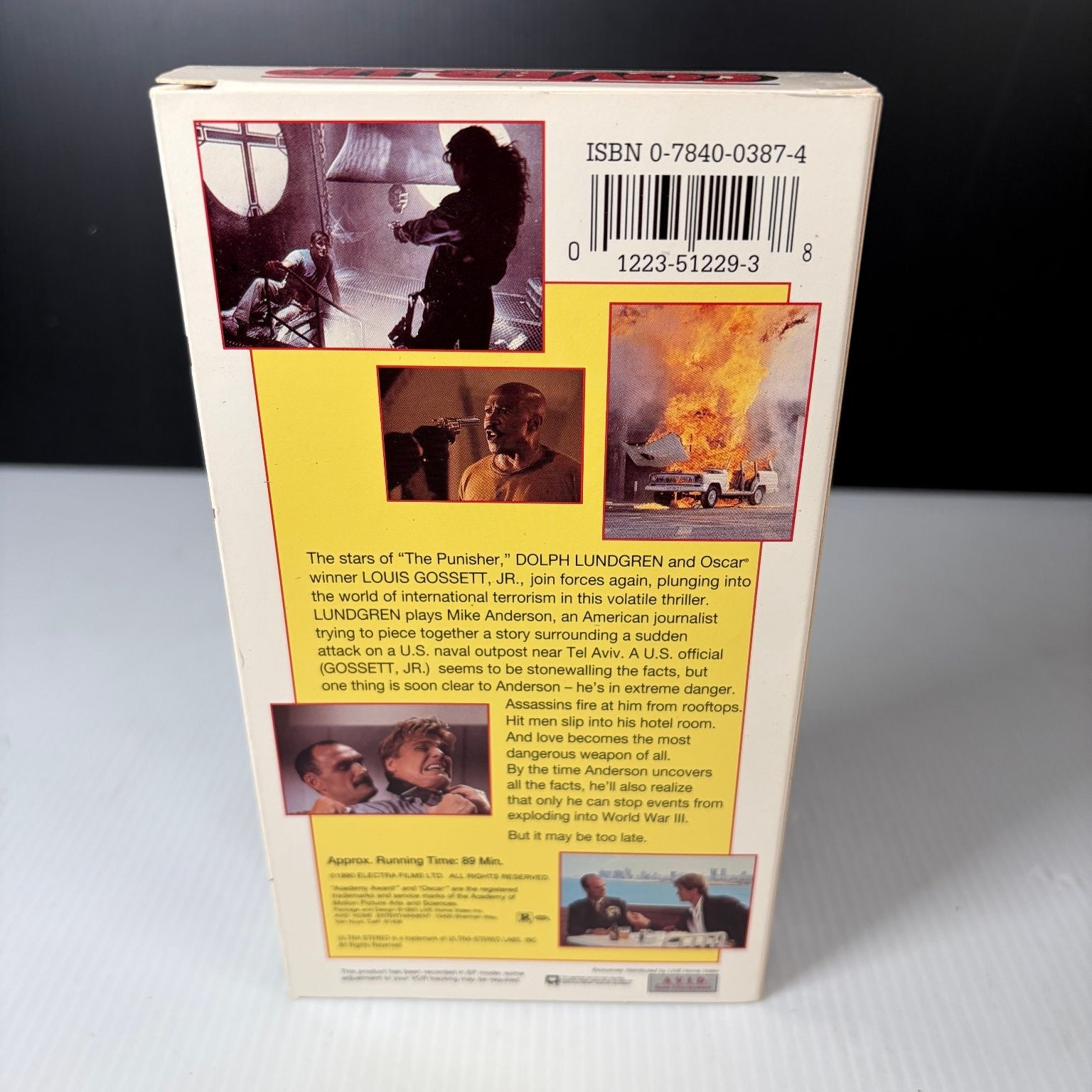 Cover-Up VHS 1991 Action Thriller Dolph Lundgren Avid Home Entertainment