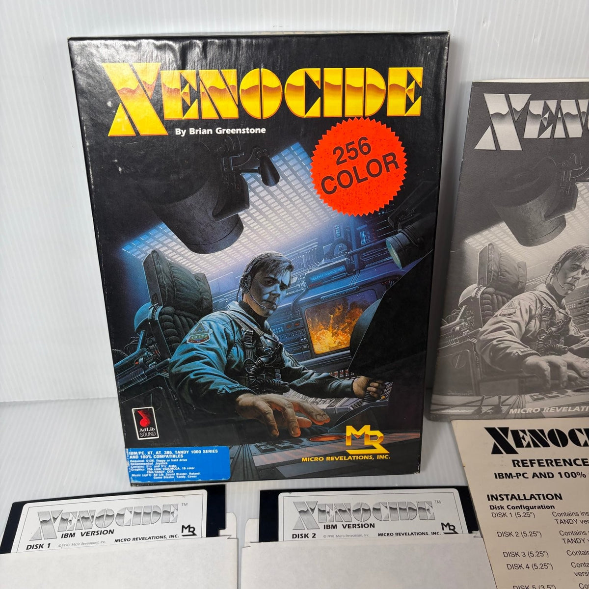 Xenocide IBM PC Video Game Big Box Complete 256 Color Brian Greenstone