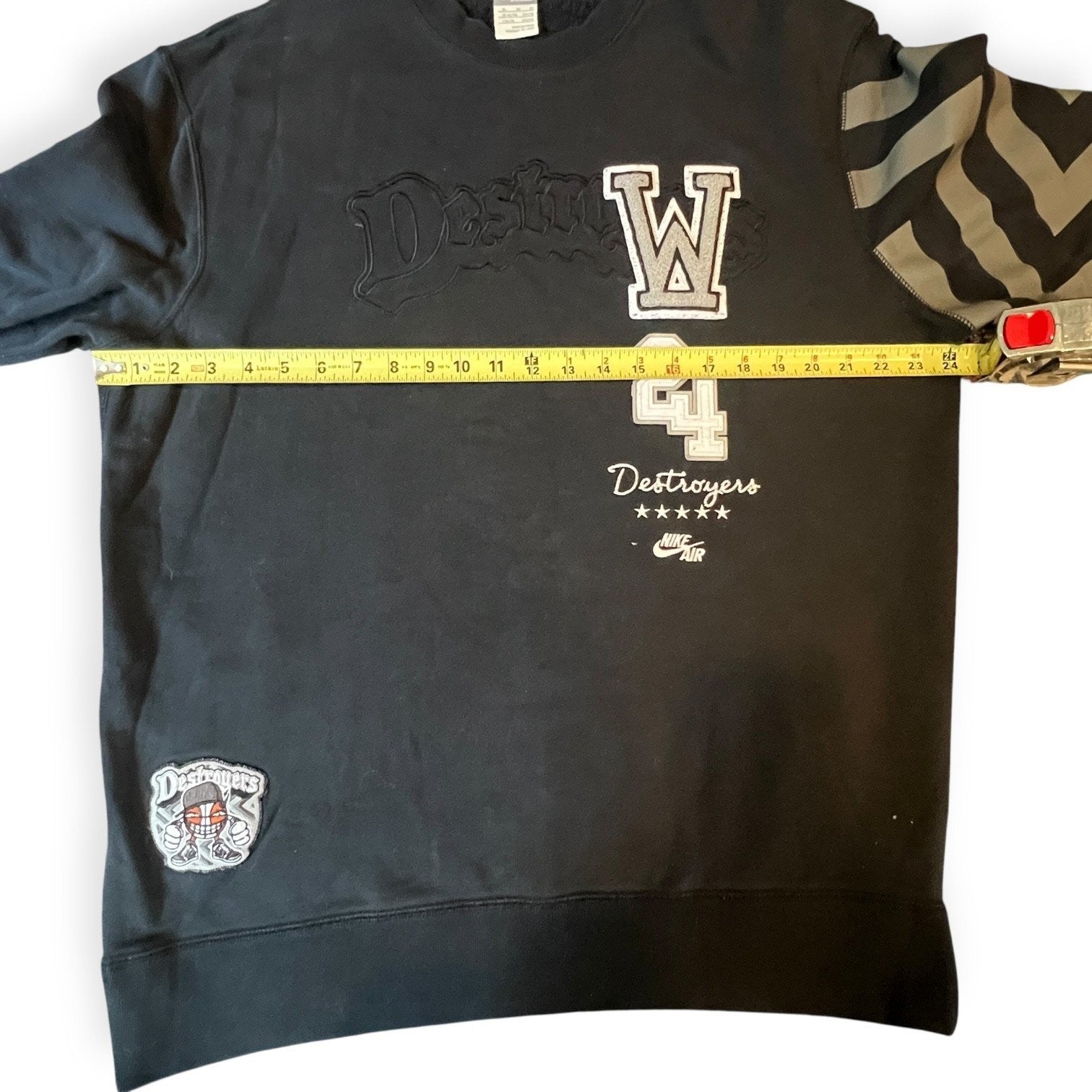 Nike Air Dunk Destroyers Sportswear Men's Crewneck Sweater Black XL Crewneck