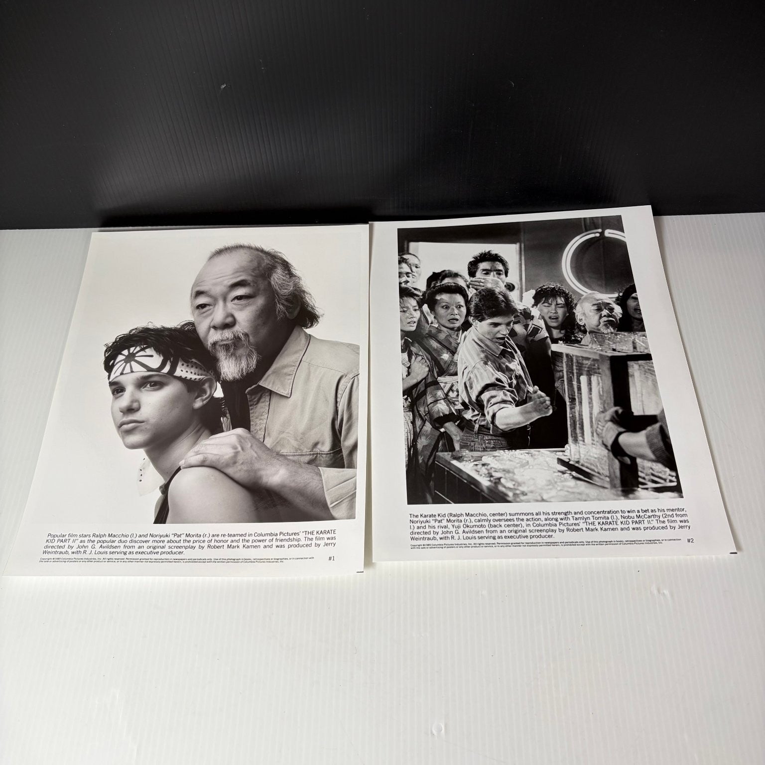 Columbia Pictures The Karate Kid Part II Press Kit 4 Photo Lot 1980s