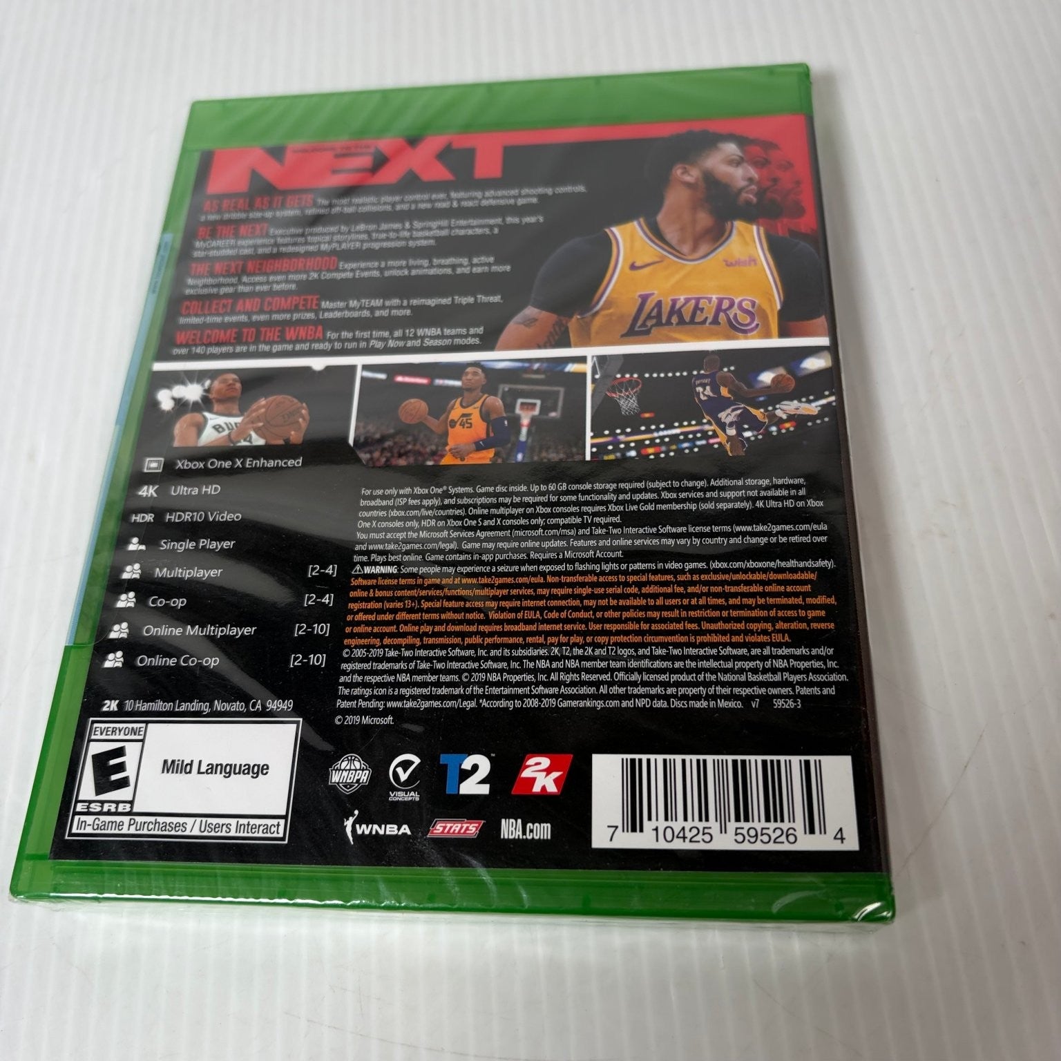 NBA 2K20 Xbox One Video Game 4K HDR Multiplayer Basketball