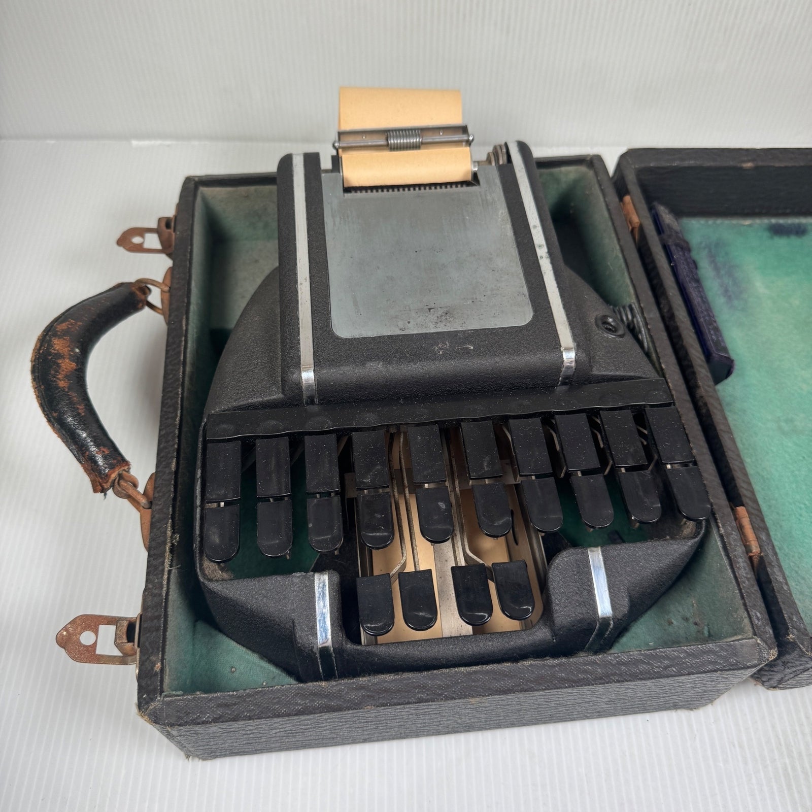 Vintage Stenographer Machine In Case Stenographic Machines Inc Hedman Co Chicago