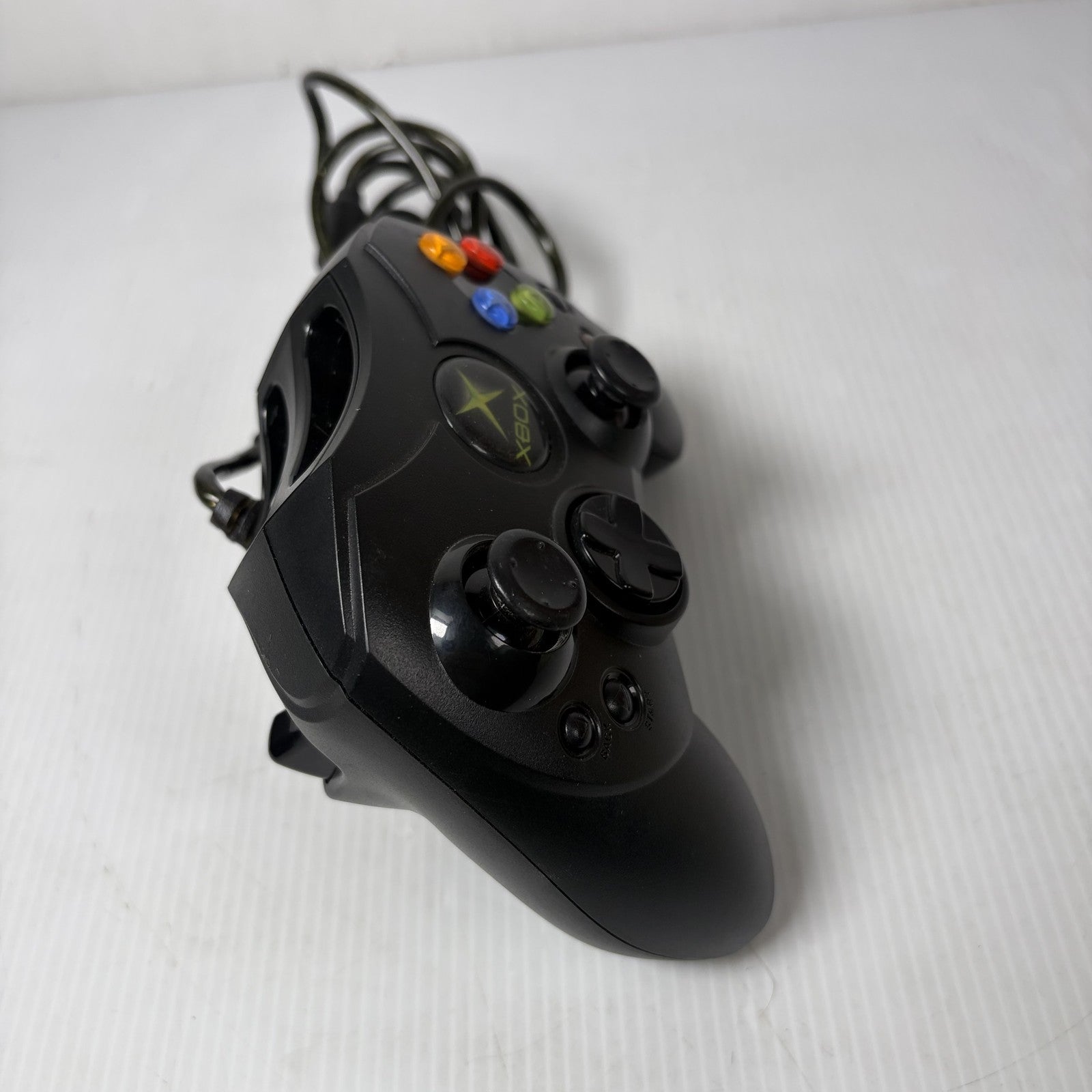 Original Microsoft Xbox Controller S Black Wired OEM Official Tested Working