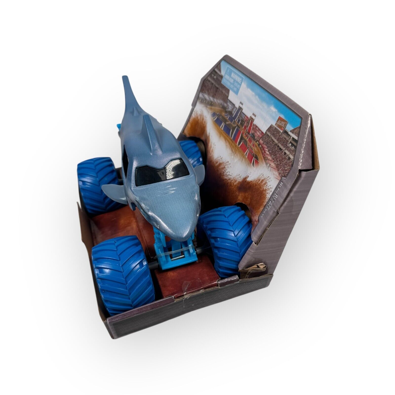 Monster Jam Truck MEGALODON 1:24 Scale Series 18 Spin Master New in Worn Box