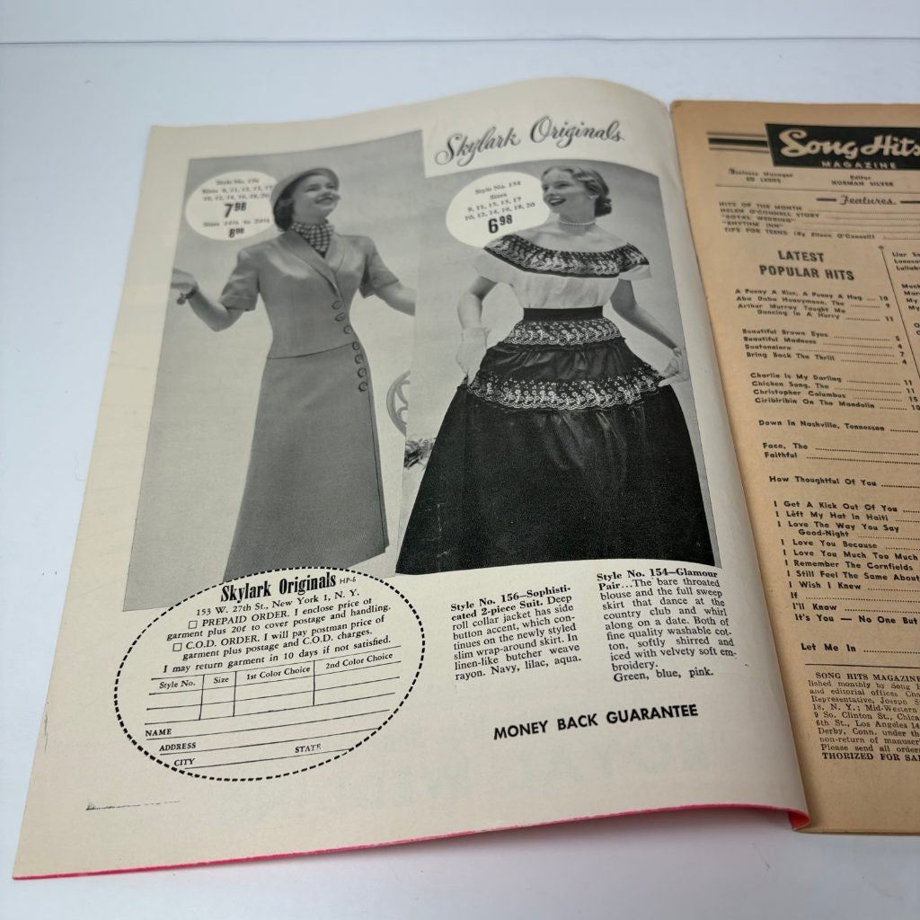 Song Hits Magazine June 1951 Helen O'Connell Royal Wedding Vol 14 No 11 Lyrics