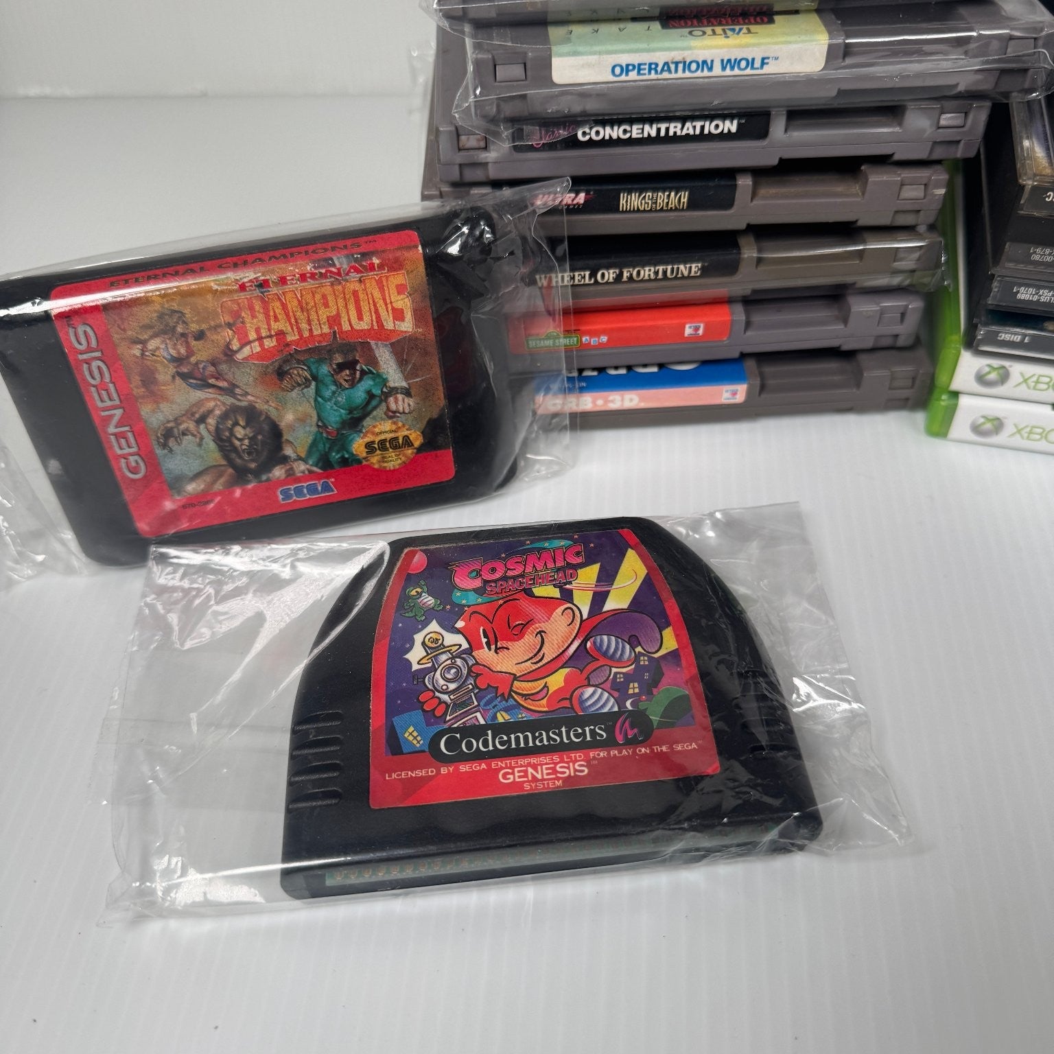 Mixed Lot of 20 Retro Games NES, PS1, Genesis & More Crash Bandicoot 3, Rush