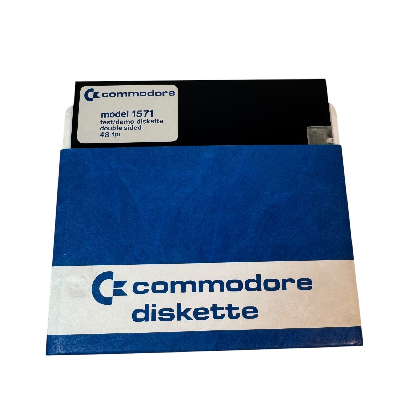 Vintage Commodore Model 1571 Test / Demo Diskette Double Sided 48 tpi