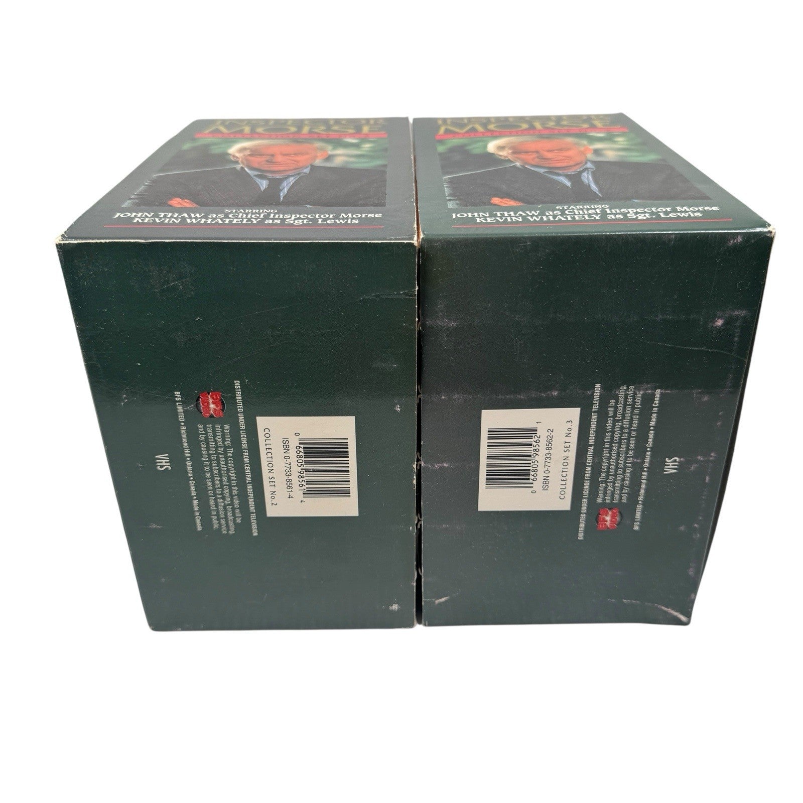 Lot Of 2 Inspector Morse British Detective Mystery VHS Sets #2 & #3