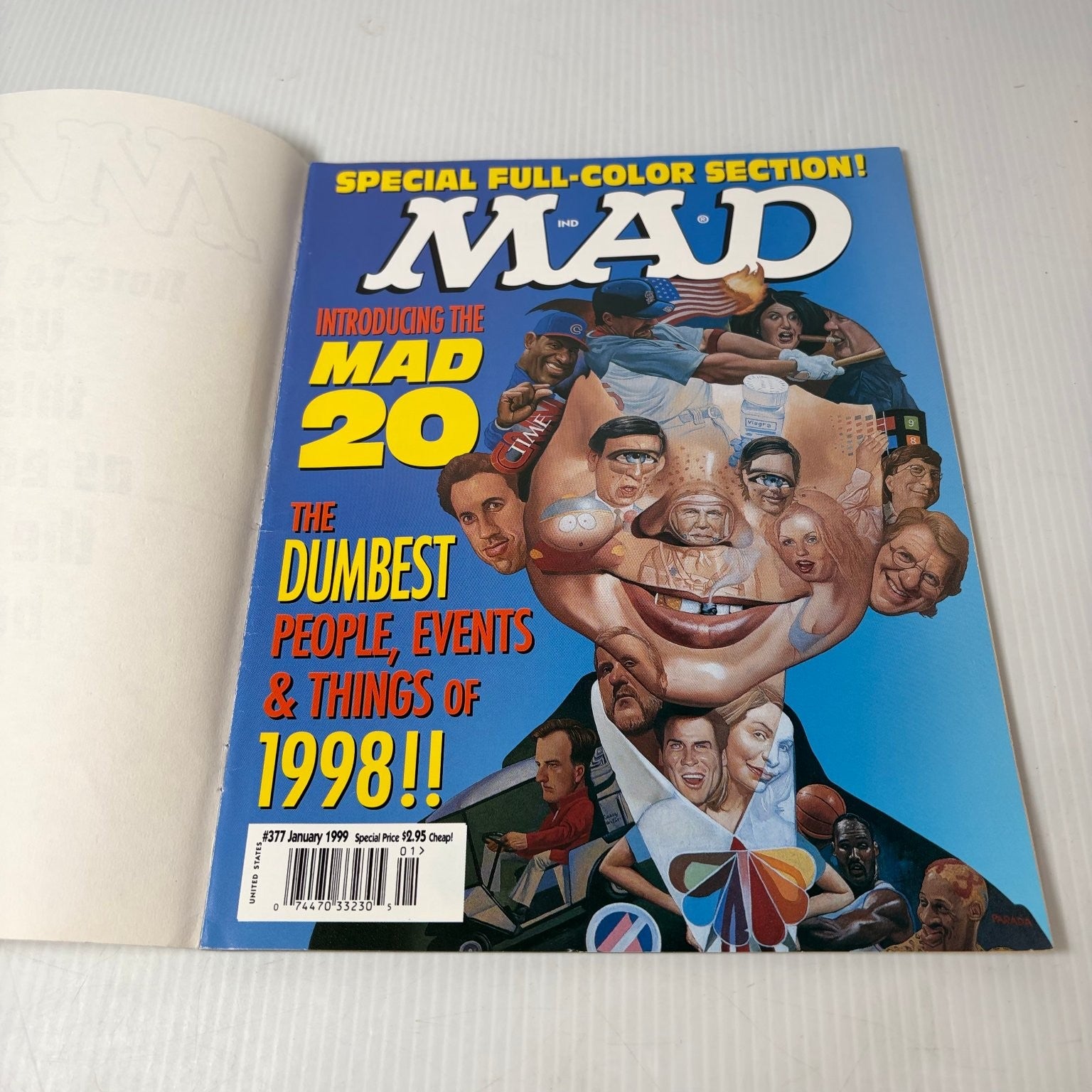 MAD Magazine January 1999 Dumbest People Events Things of 1998 Humor Satire