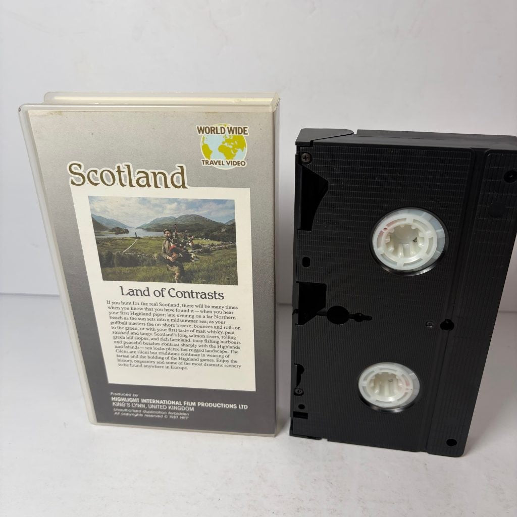 Scotland Land of Contrasts VHS 1987 World Wide Travel Video Highlight Intl Film