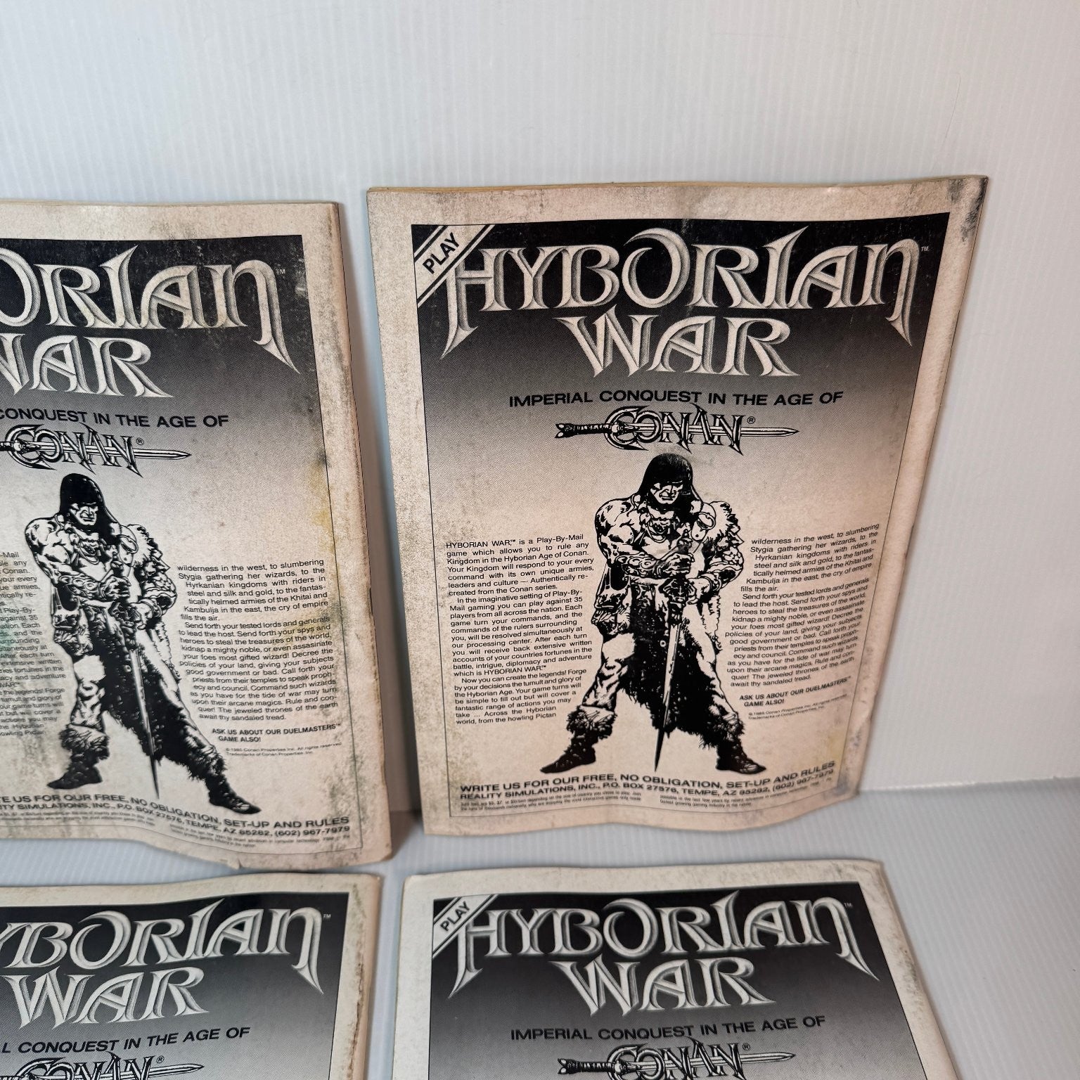 Conan Saga #59 61 67 68 Marvel Comic Book 1987 Vintage