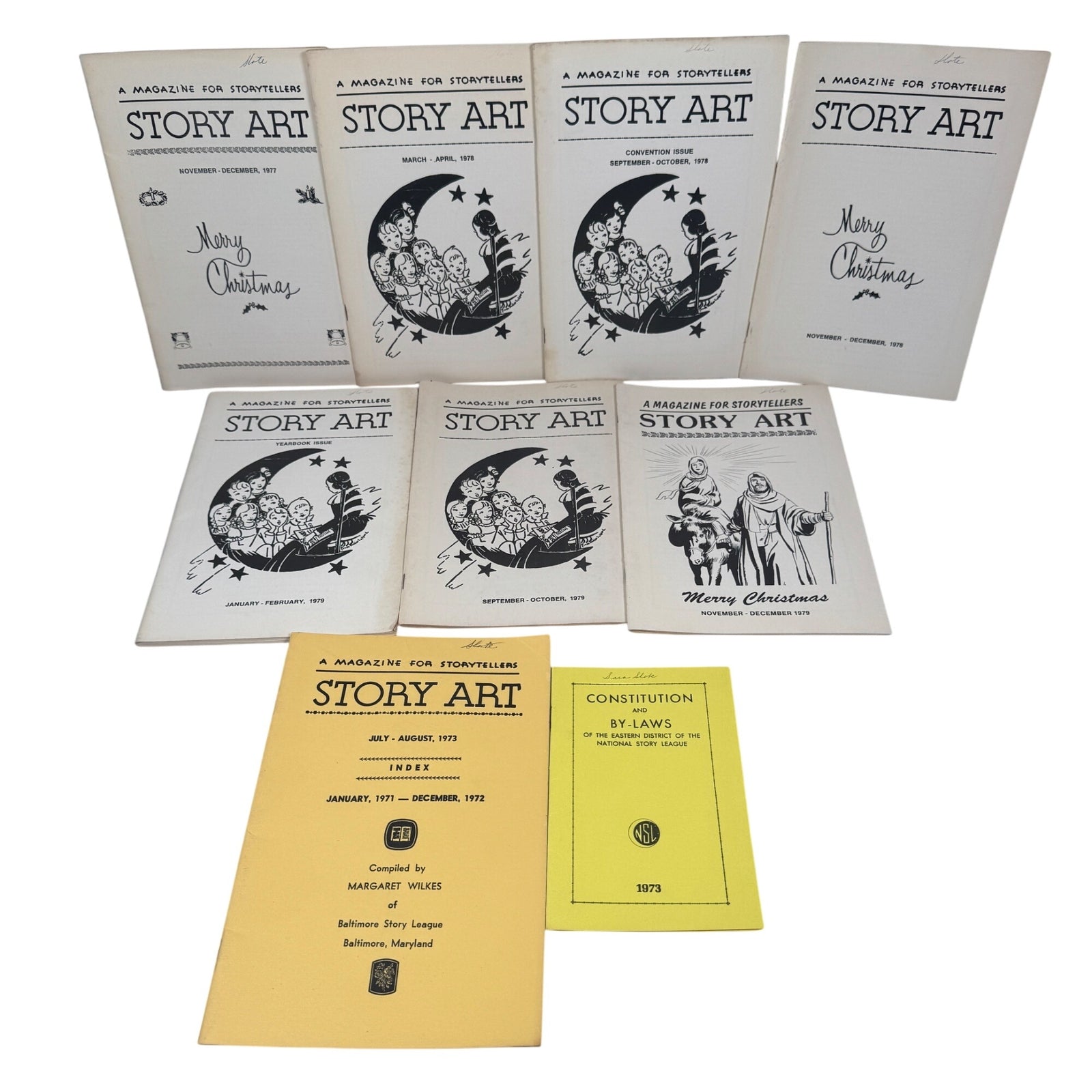 44 Story Art Magazines Lot (1970-1979) National Story League Altoona VTG Zine