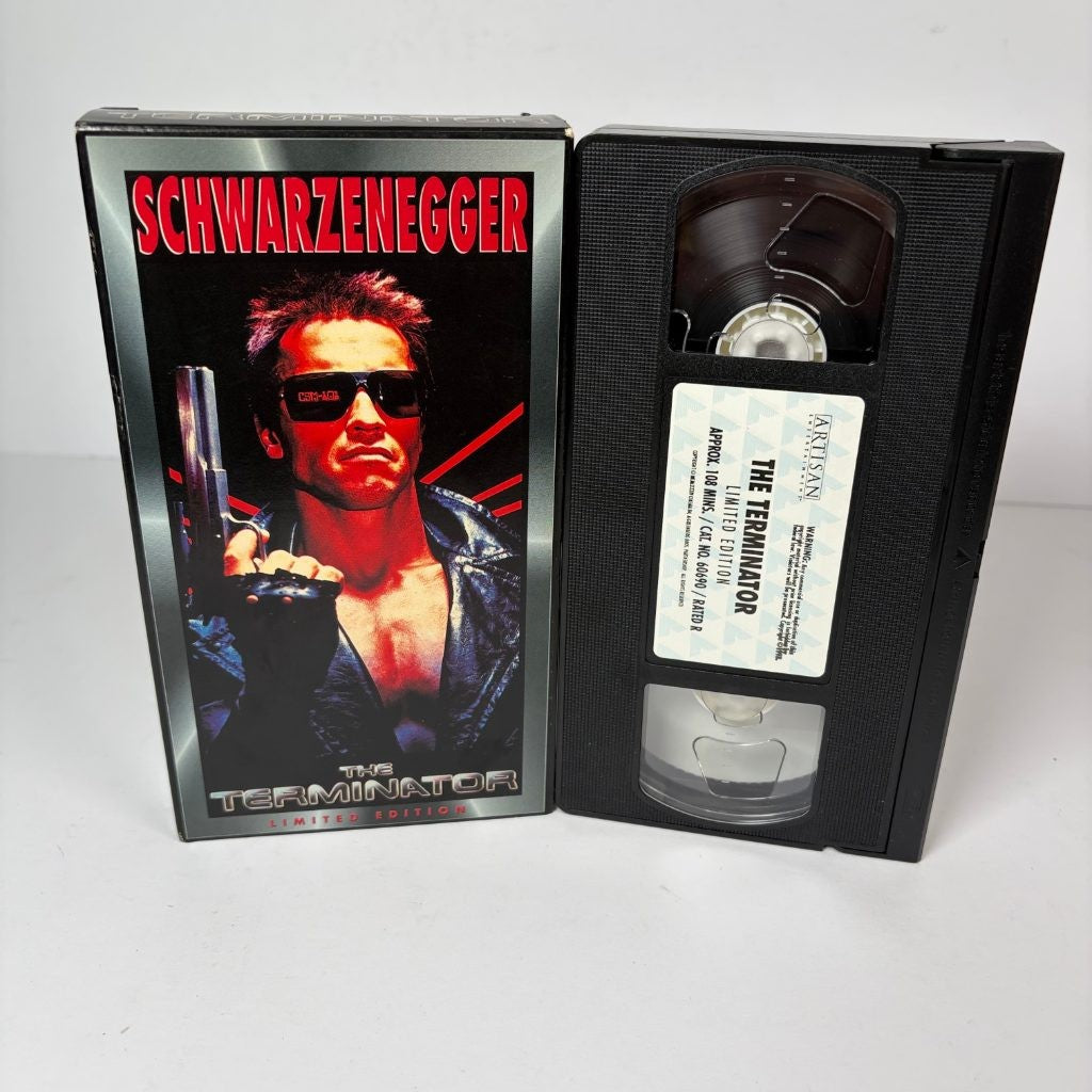 The Terminator VHS Limited Edition Artisan Schwarzenegger 1984 Rated R Hi-Fi