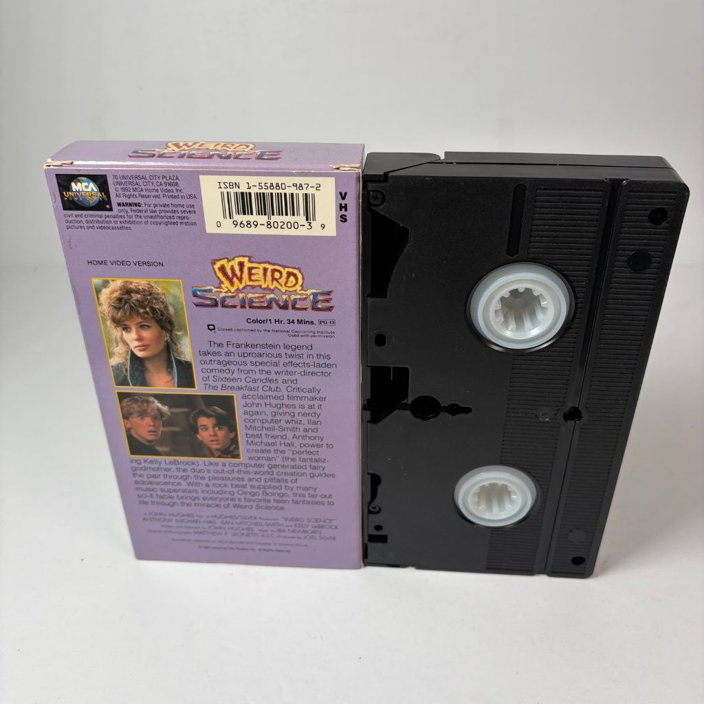 Weird Science VHS John Hughes Kelly LeBrock MCA Universal 1985 Comedy