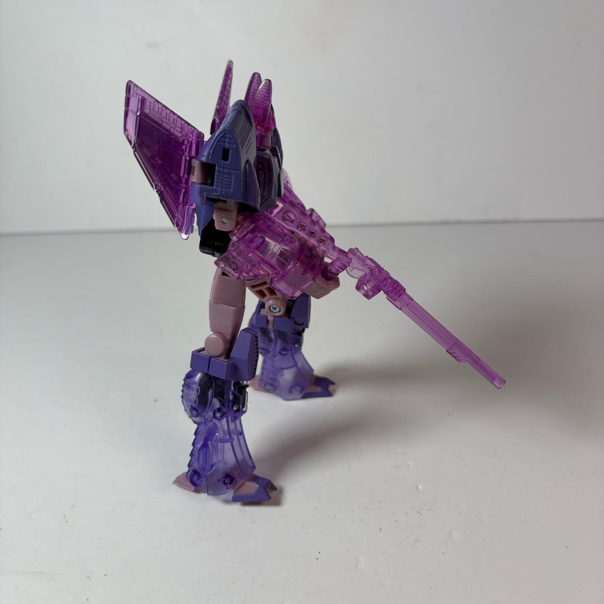 Transformers Armada Cyclonus Figure Translucent Purple w/ Accessory