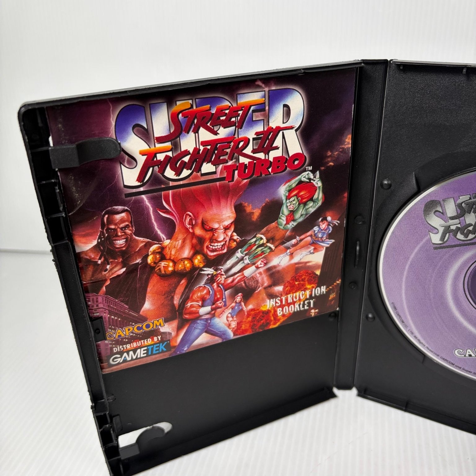Super Street Fighter II Turbo PC Multiplayer Game Arcade CD-ROM Disc & Manual