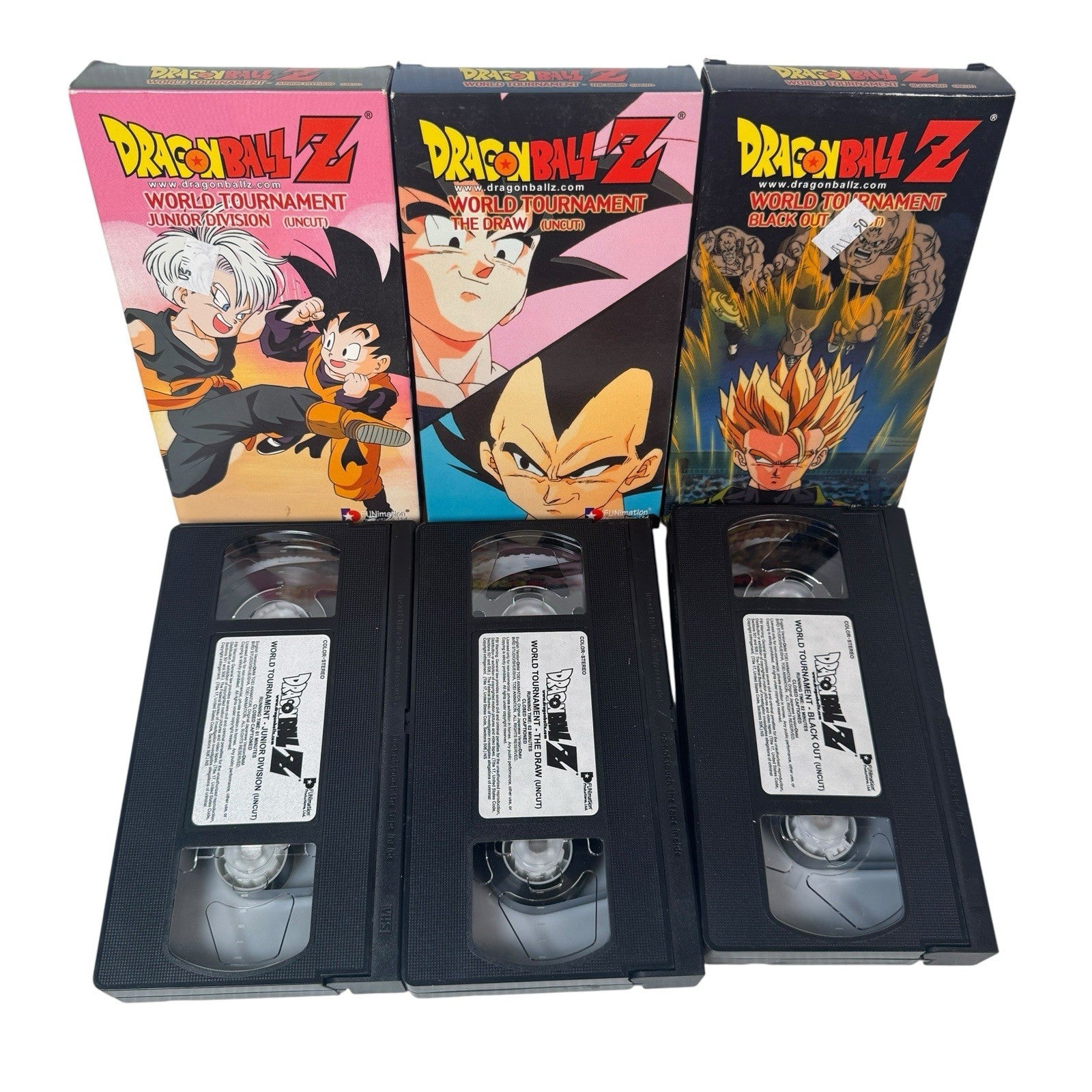Dragon Ball Z World Tournament Saga Complete Set Uncut (VHS, 2003) Anime