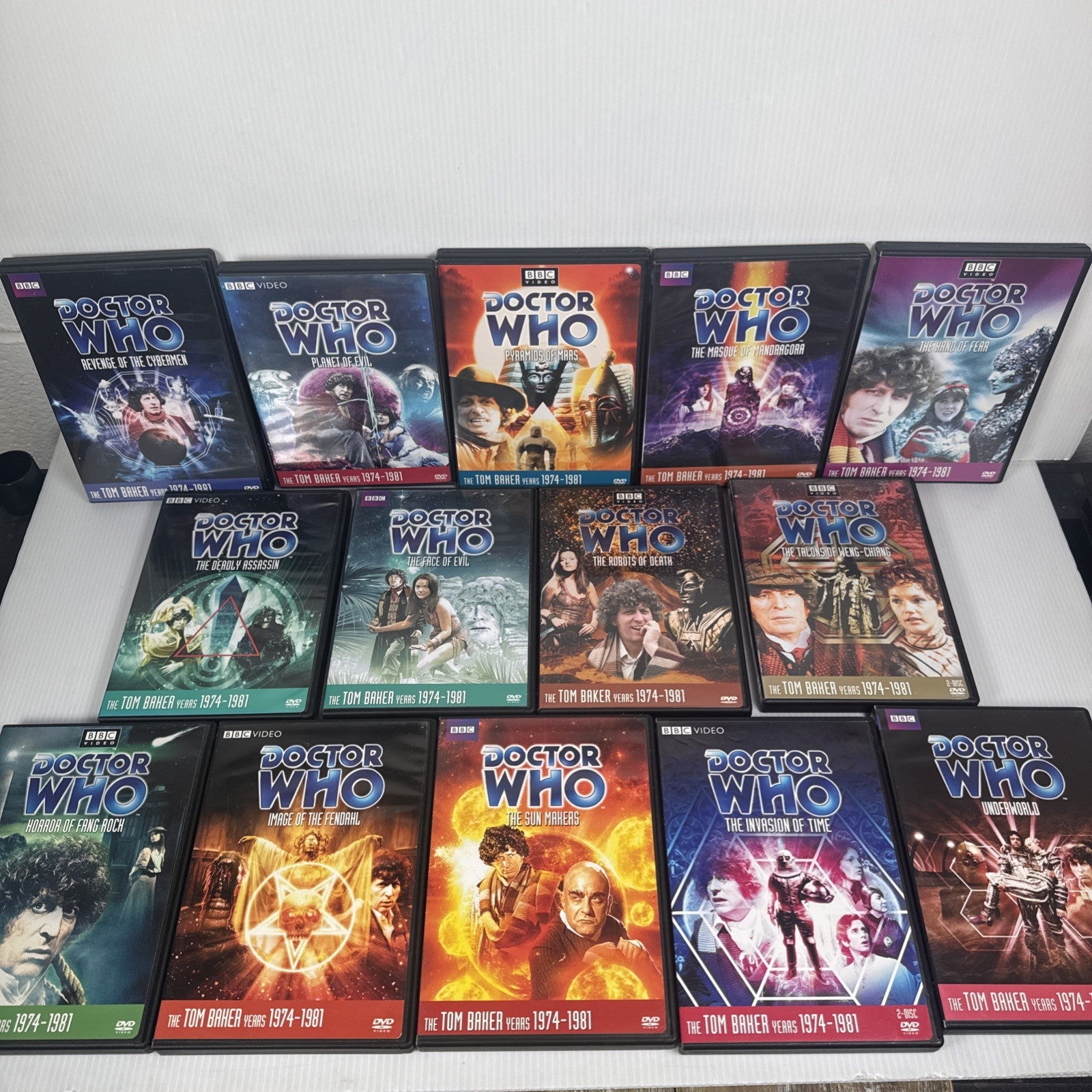 Mixed Lot Of 14 Doctor Who DVDs Tom Baker Years US Release NTSC 1974-1981
