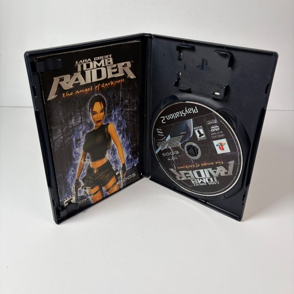 Tomb Raider The Angel of Darkness PS2 PlayStation 2 2003 Eidos NTSC Black Label