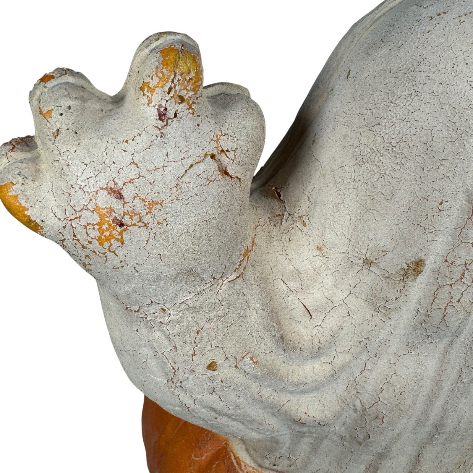 Vintage Happy Halloween Ghost with Pumpkin Foam Blow Mold w/ Gemmy Light