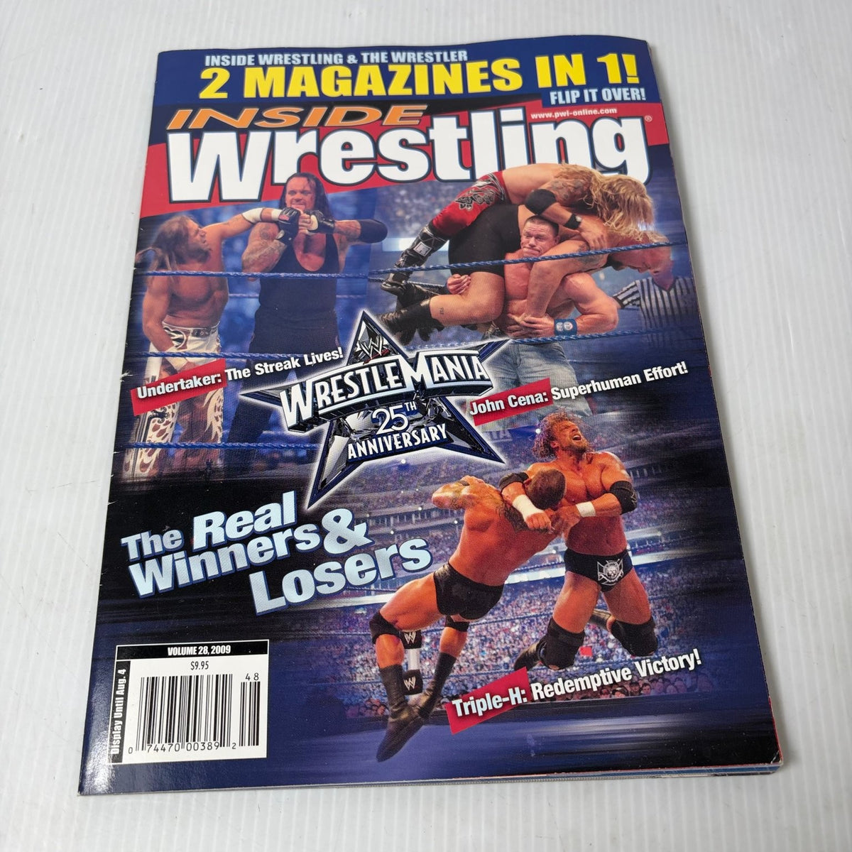 Inside Wrestling & The Wrestler Magazine July 2009 WrestleMania 25th Anniversary