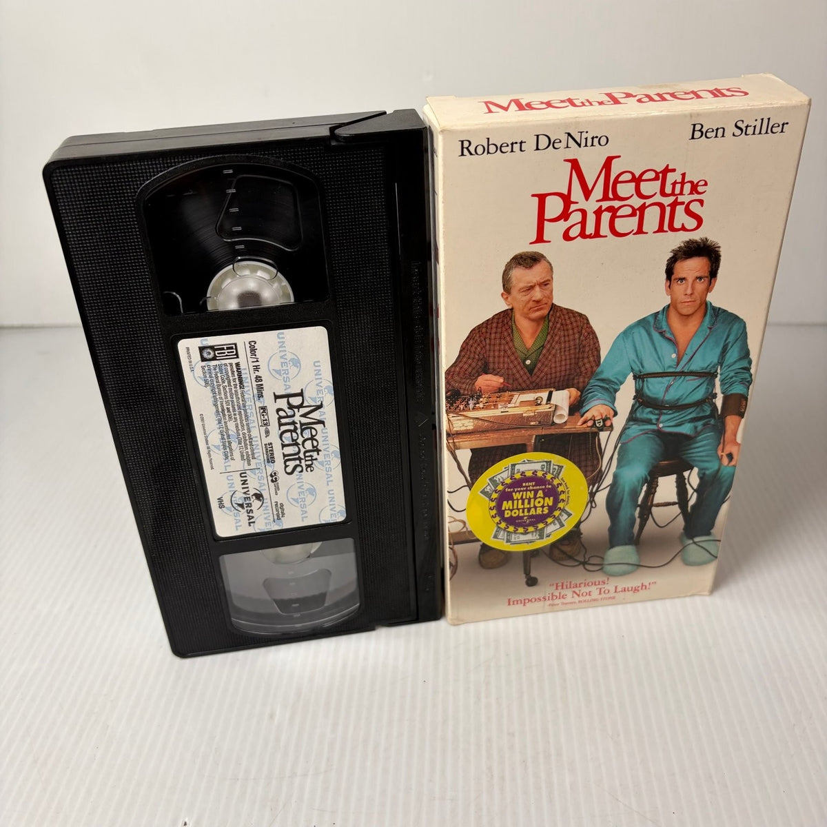 Meet the Parents VHS 2000 Comedy Robert De Niro Ben Stiller Universal Promo
