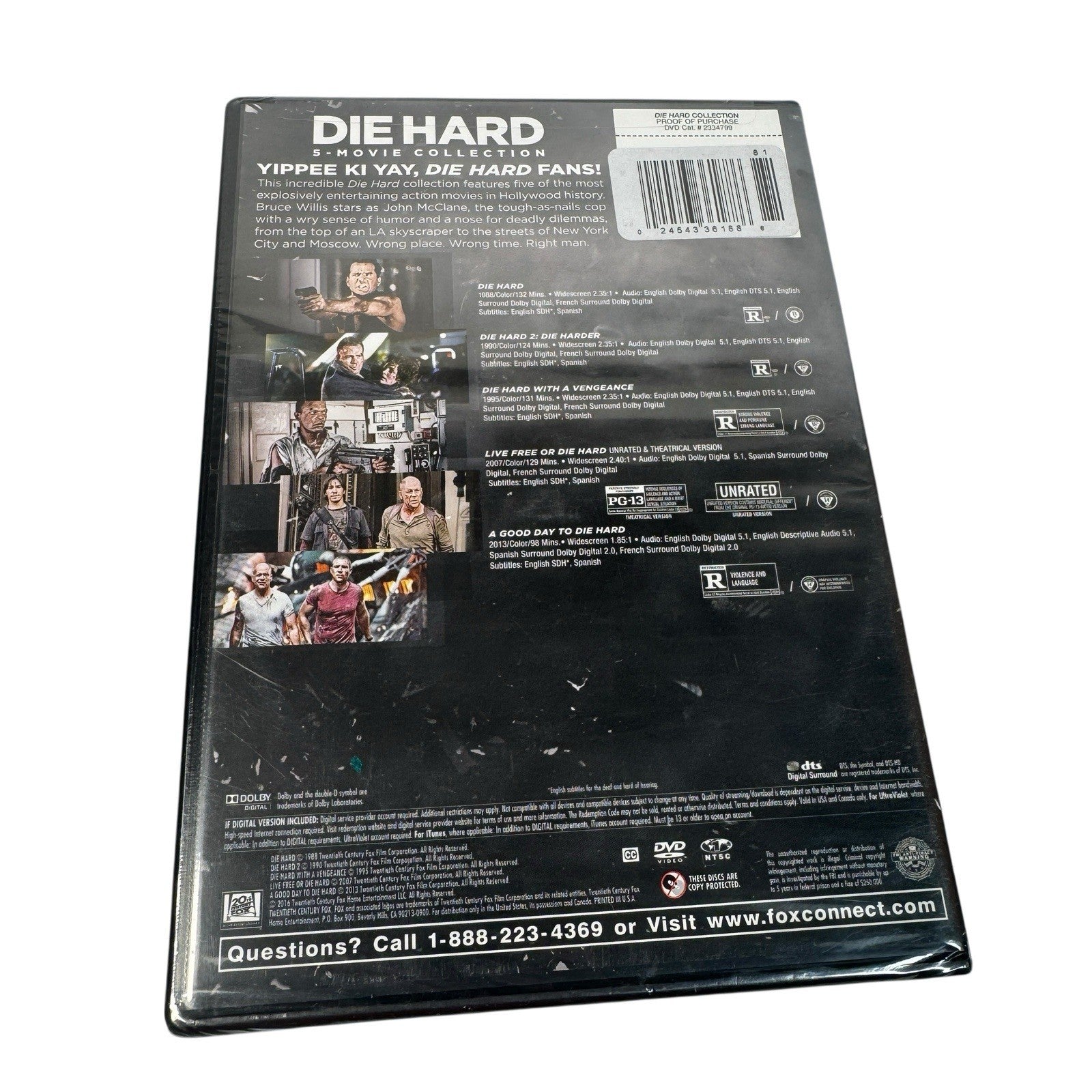 Die Hard Collection 5 Movies (DVD) Brand New Sealed 1 - 5 Set