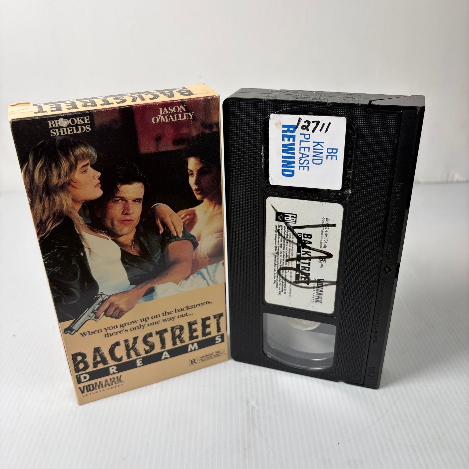 Backstreet Dreams VHS 1990 Crime Drama Vidmark Entertainment