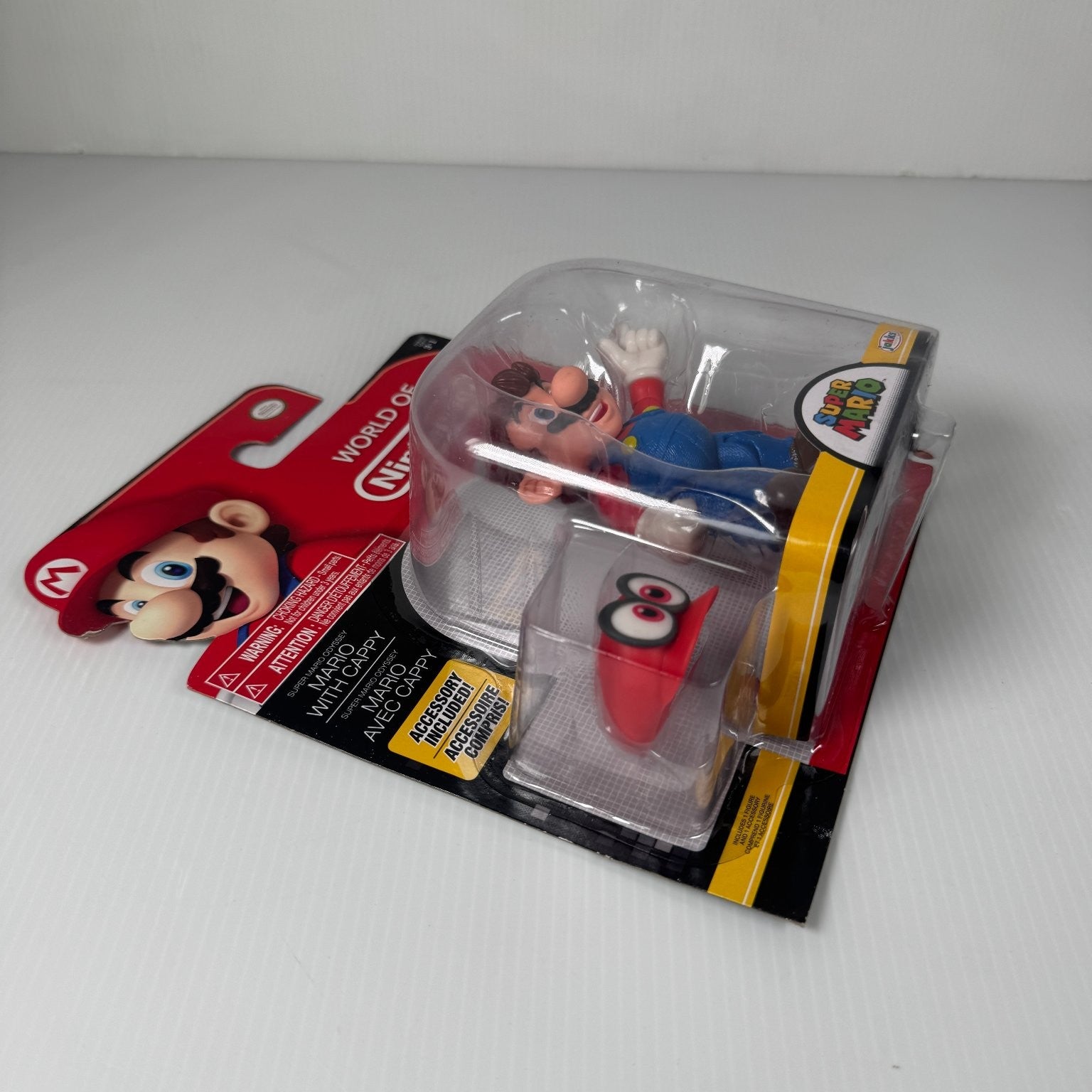 Mario Super Mario Odyssey 4" Figure with Cappy Accessory Jakks Pacific