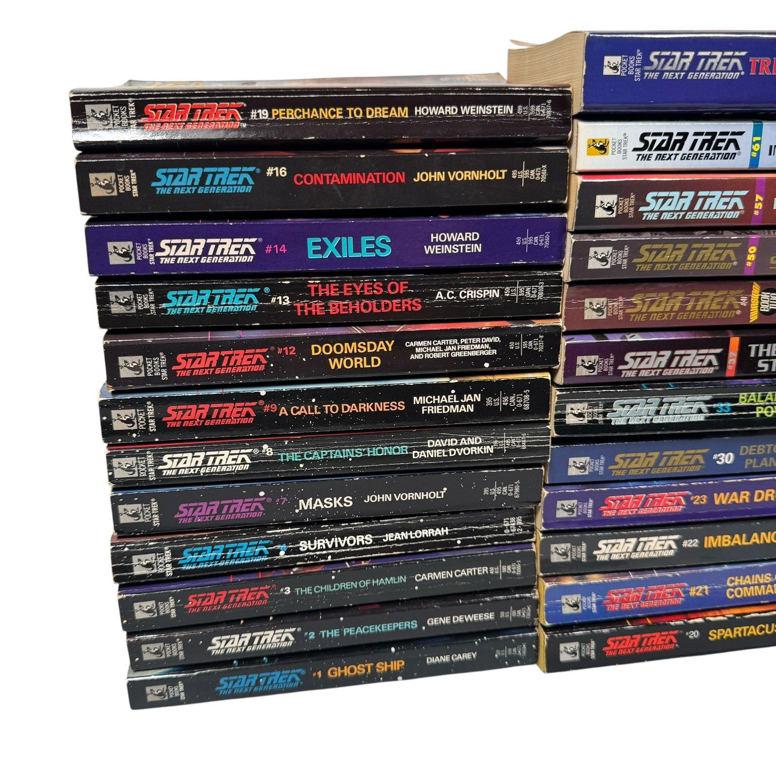 Star Trek The Next Generation Lot Of 33 Paperback Books