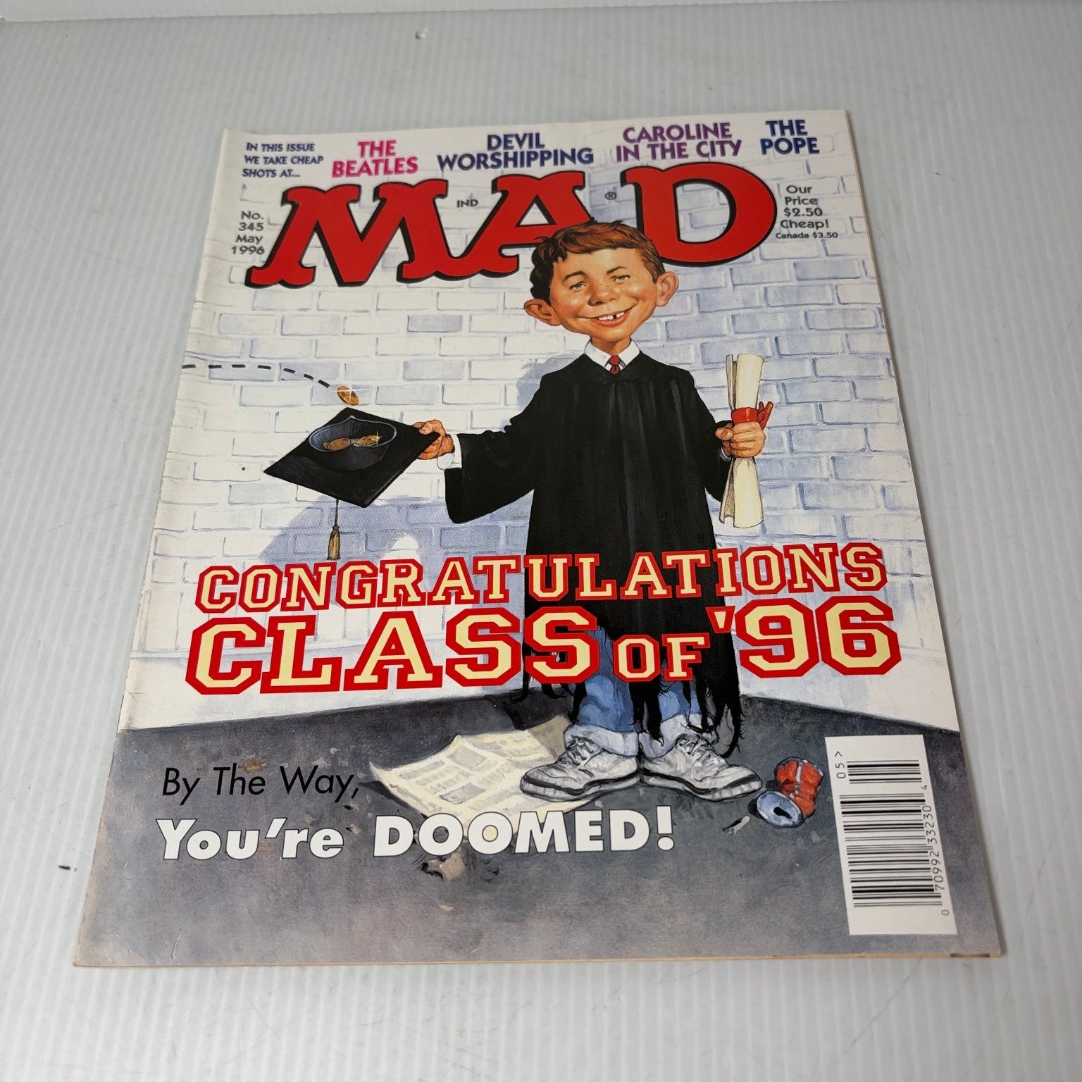 MAD Magazine May 1996 Class of '96 Alfred E. Neuman Humor Satire