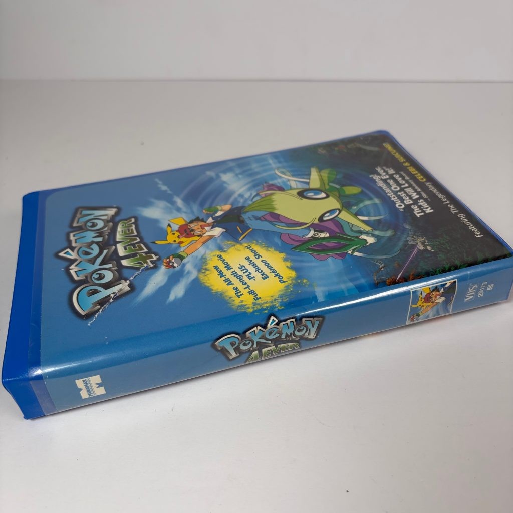 Pokemon 4Ever VHS 2002 Miramax Blue Clamshell Celebi Suicune Anime Movie