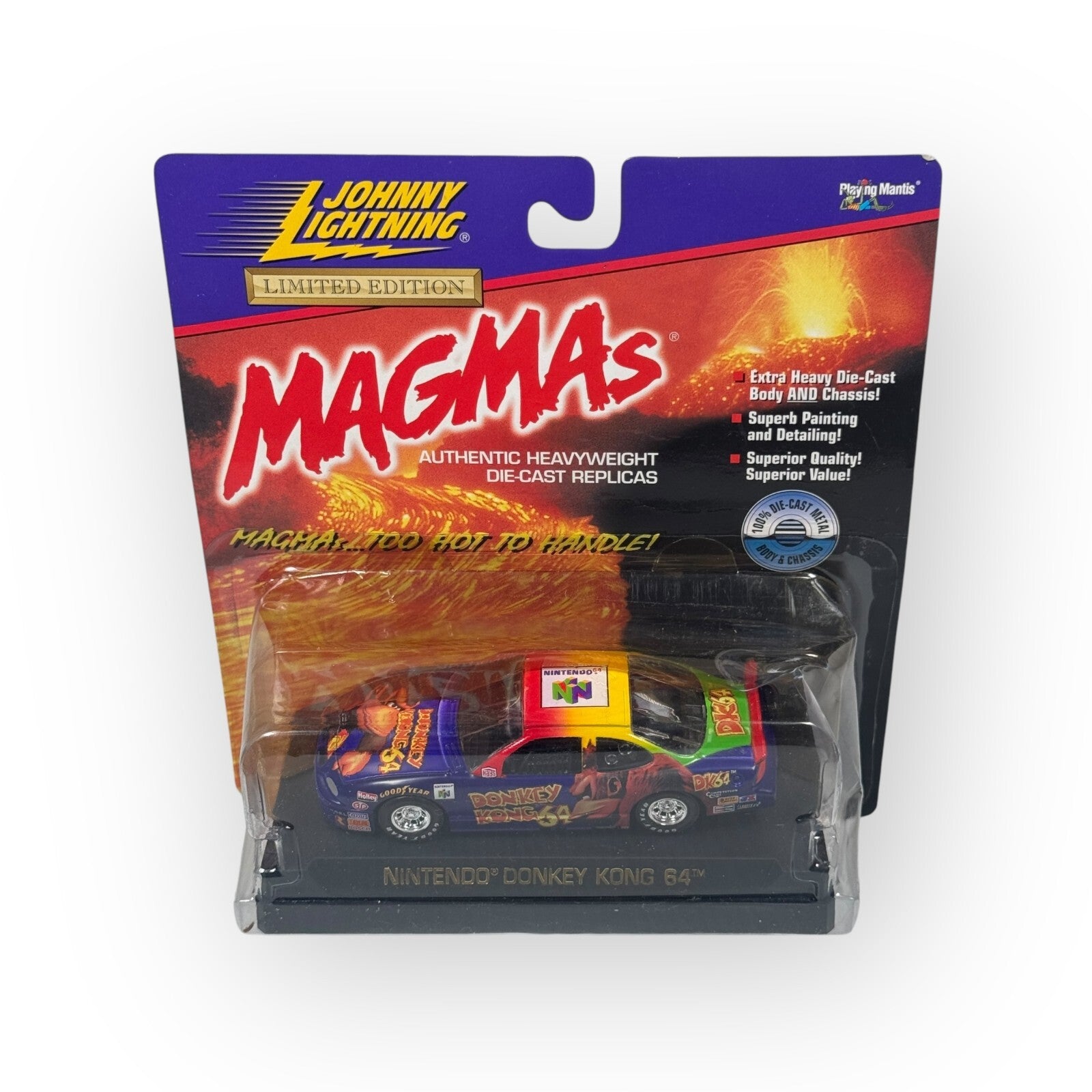 Johnny Lightning Magmas Nintendo Donkey Kong 64 1:43 Scale Diecast Racing Car