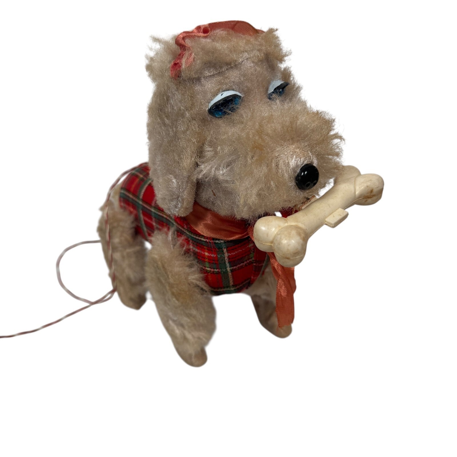 VTG 1960s Rosko Japan Battery Operated Mimi Poodle Toy W/ Bone (Read Desc)