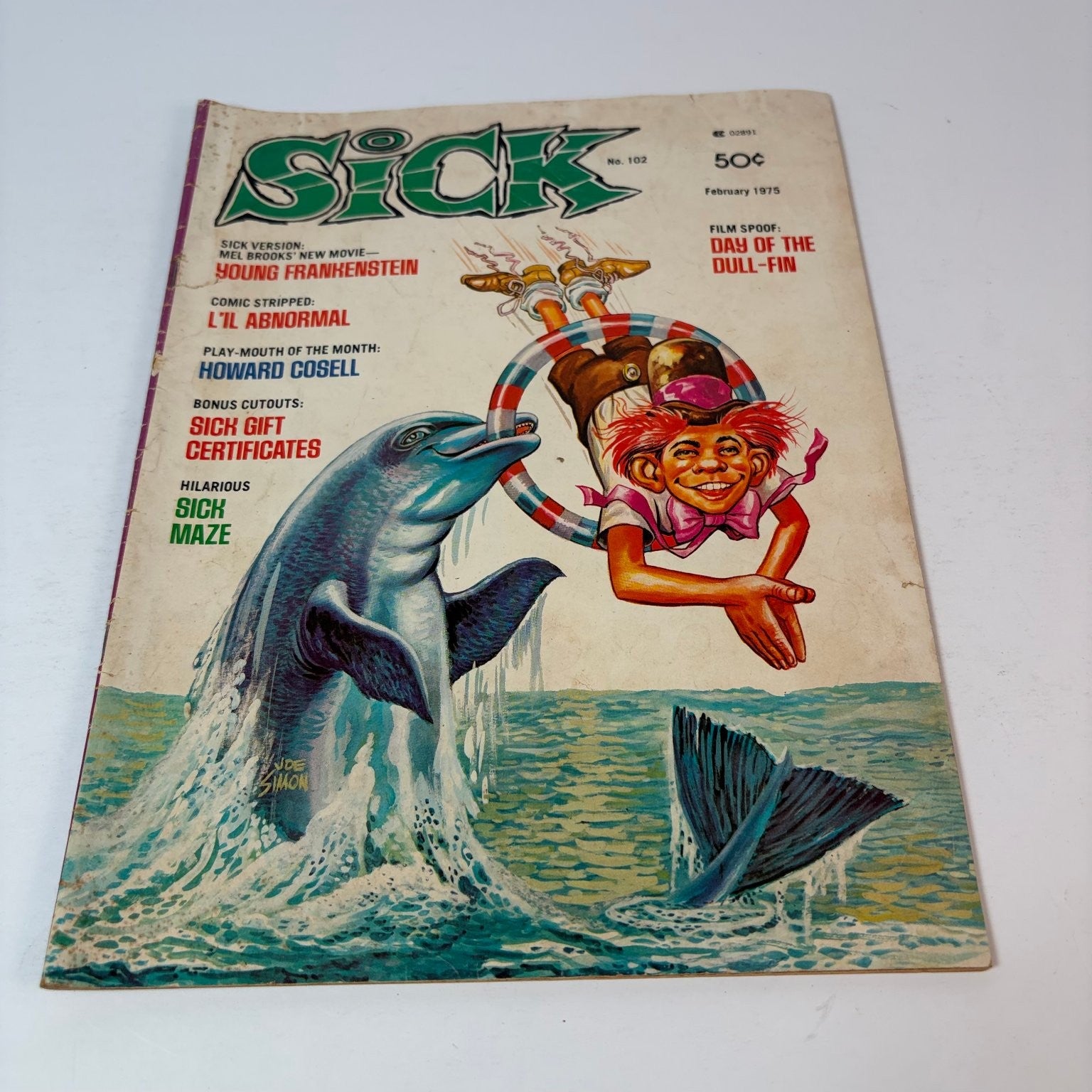 Sick Magazine February 1975 Young Frankenstein Howard Cosell Satire Humor
