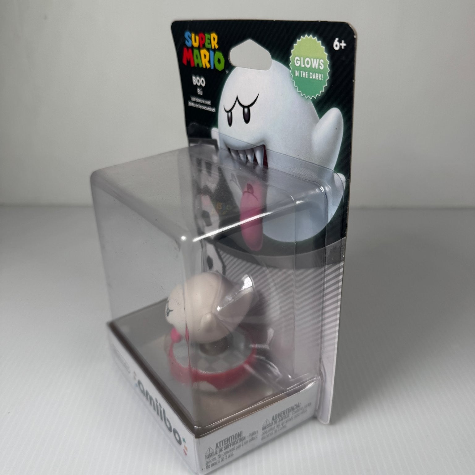 Nintendo Boo Amiibo Figure Glow In The Dark Super Mario Wii U 3DS