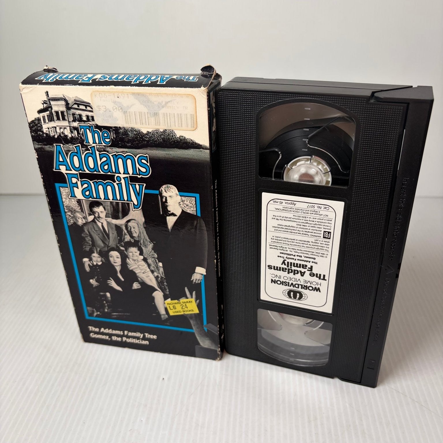 The Addams Family VHS 1960s TV Comedy Worldvision Vintage Episodes