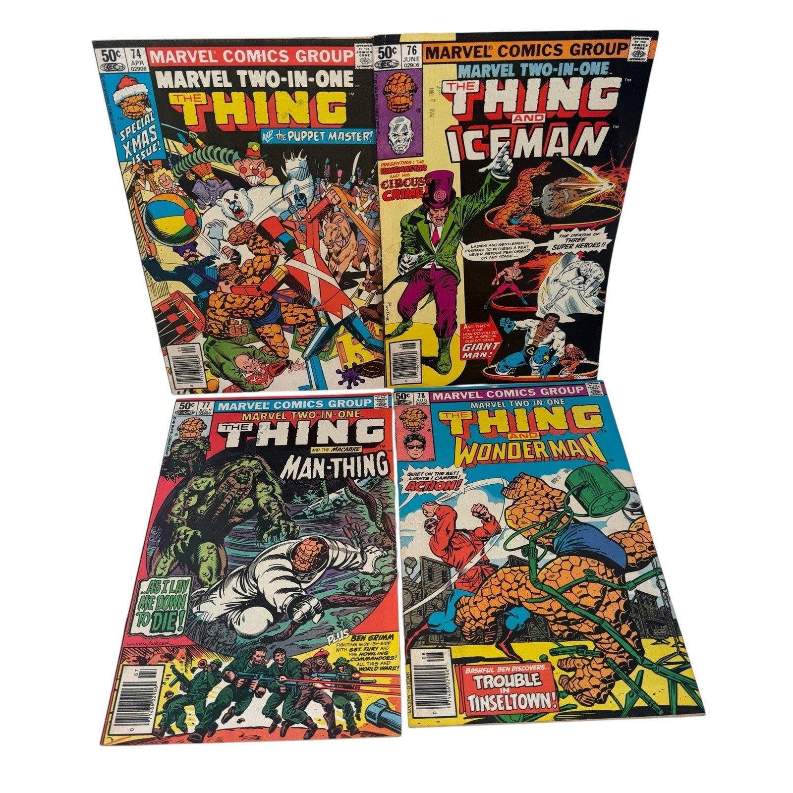 Marvel Comics 2 In 1 The Thing Mixed Lot Of Comics 62, 63, 67, 70, 72-74, 76-78